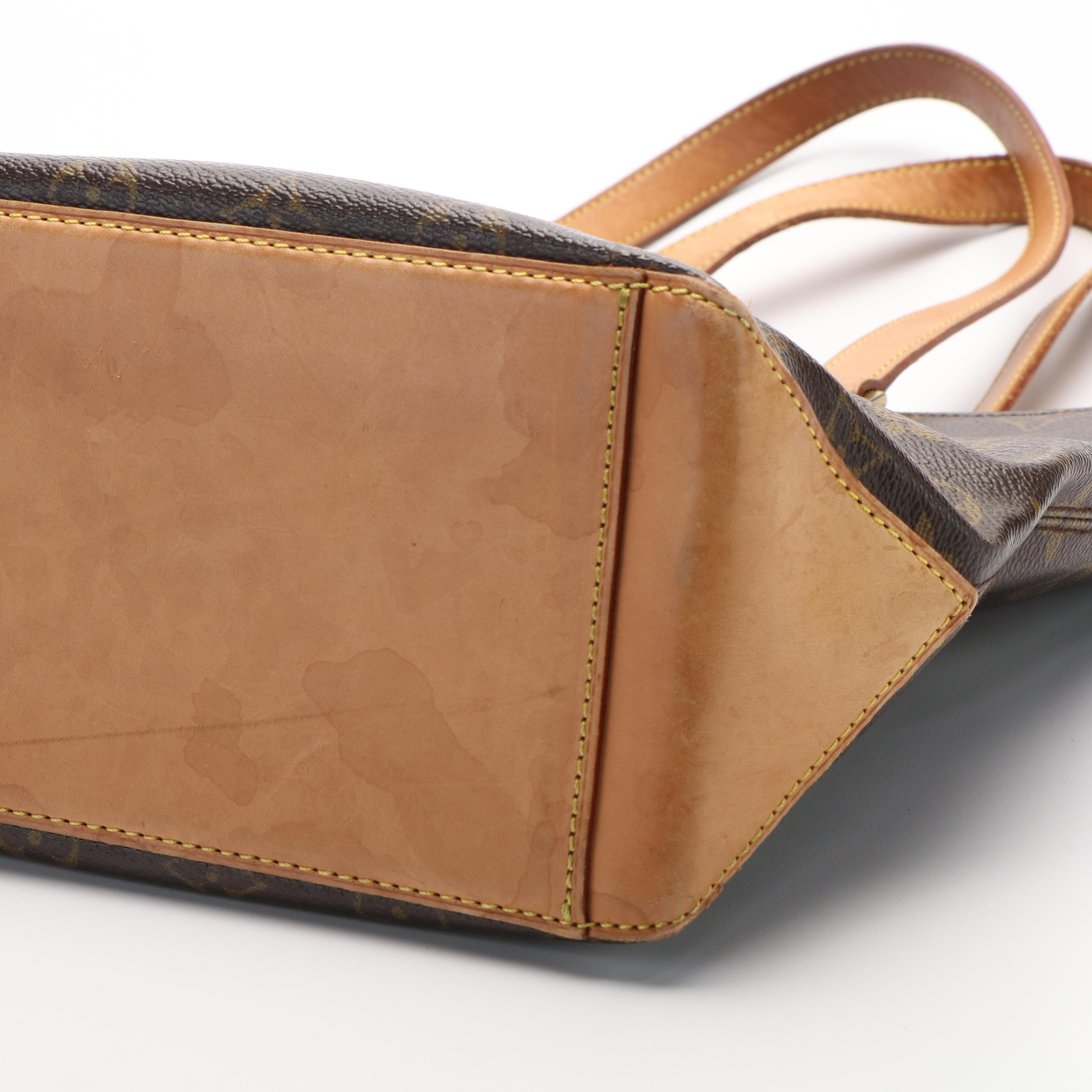 Louis Vuitton Cabas Piano Shoulder Bag in Monogram Canvas and Vachetta Leather