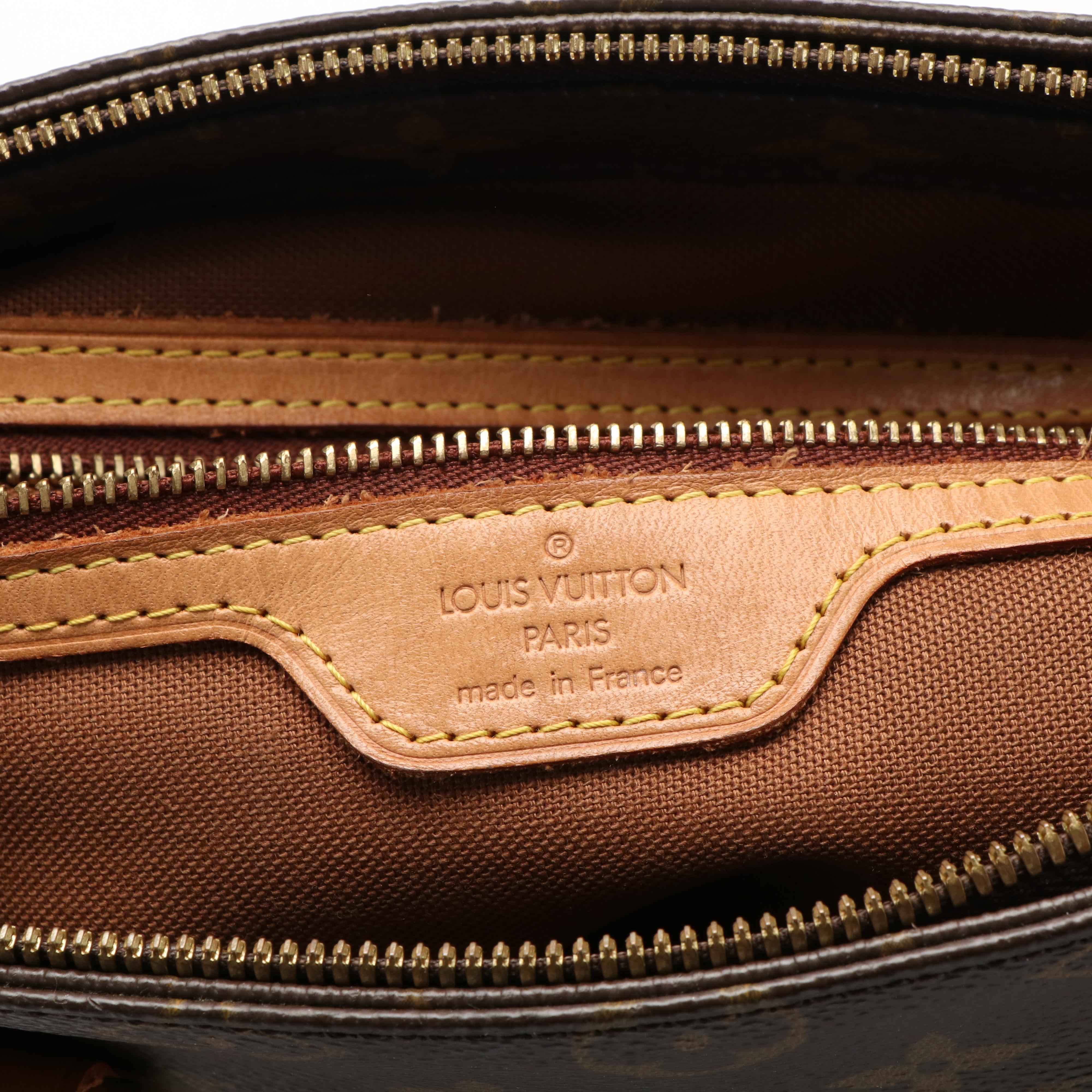 Louis Vuitton Cabas Piano Shoulder Bag in Monogram Canvas and Vachetta Leather