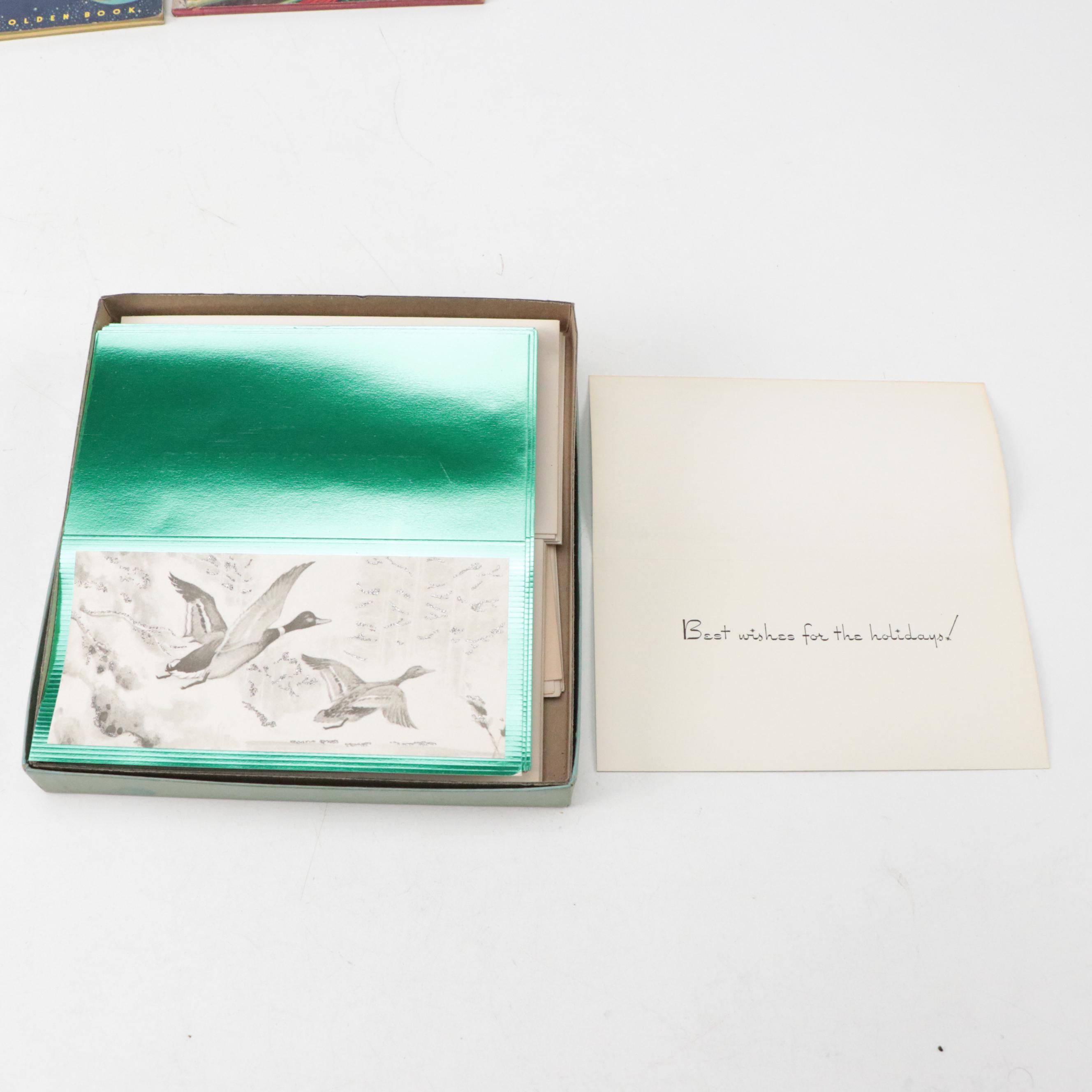 Illustrated Children's Books with Jewel Construction Paper and Colored Pencils