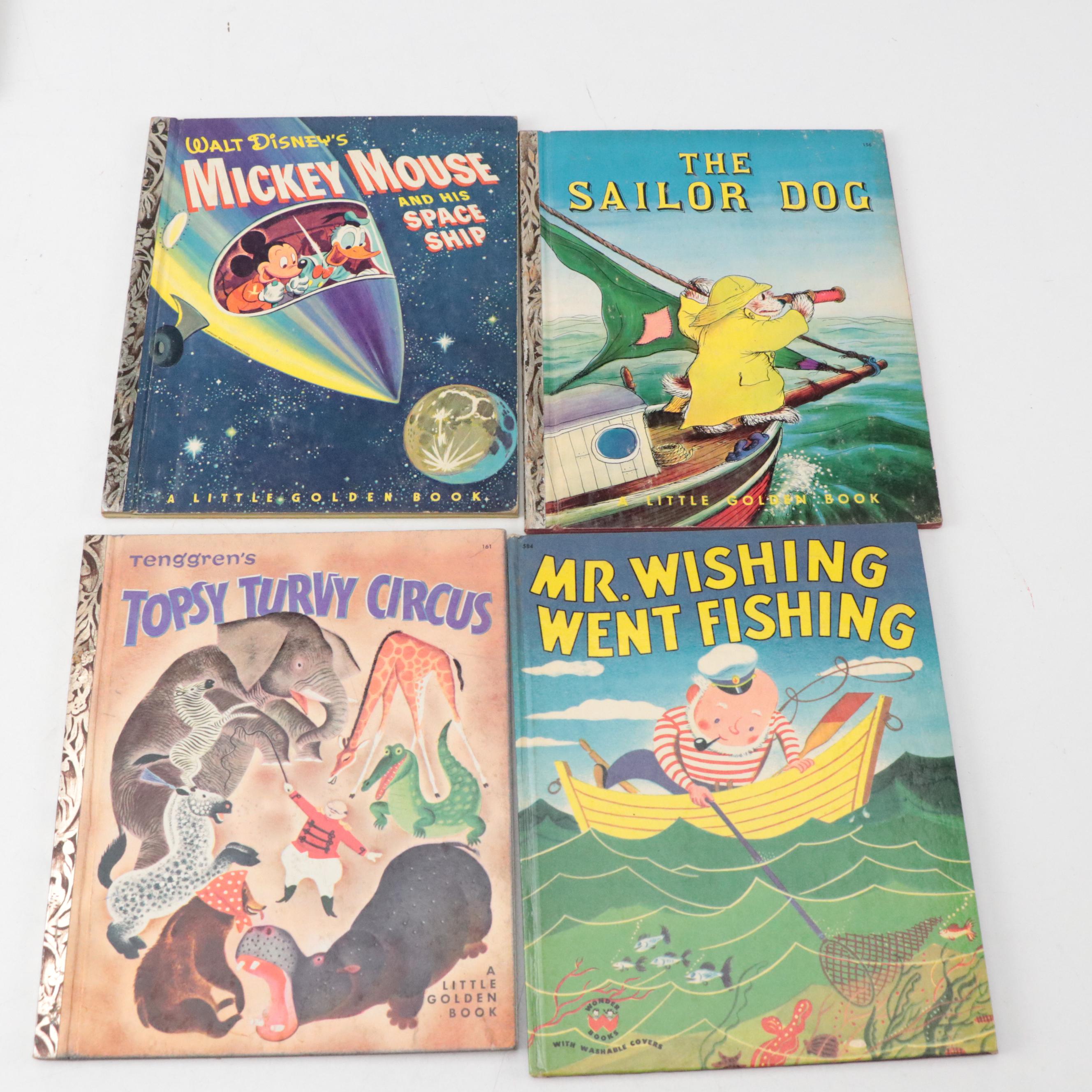 Illustrated Children's Books with Jewel Construction Paper and Colored Pencils