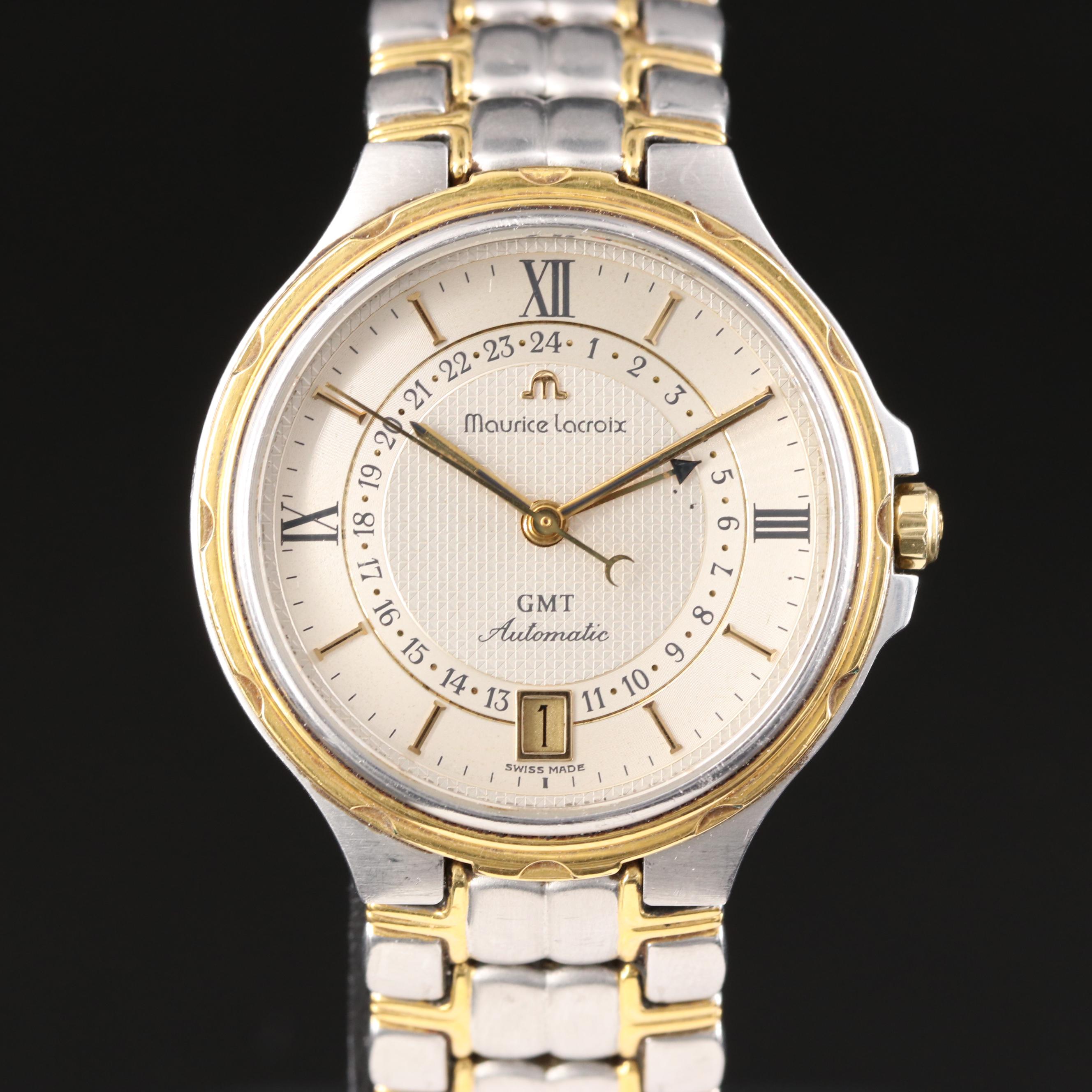 Maurice Lacroix GMT Automatic Date Two-Tone Watch