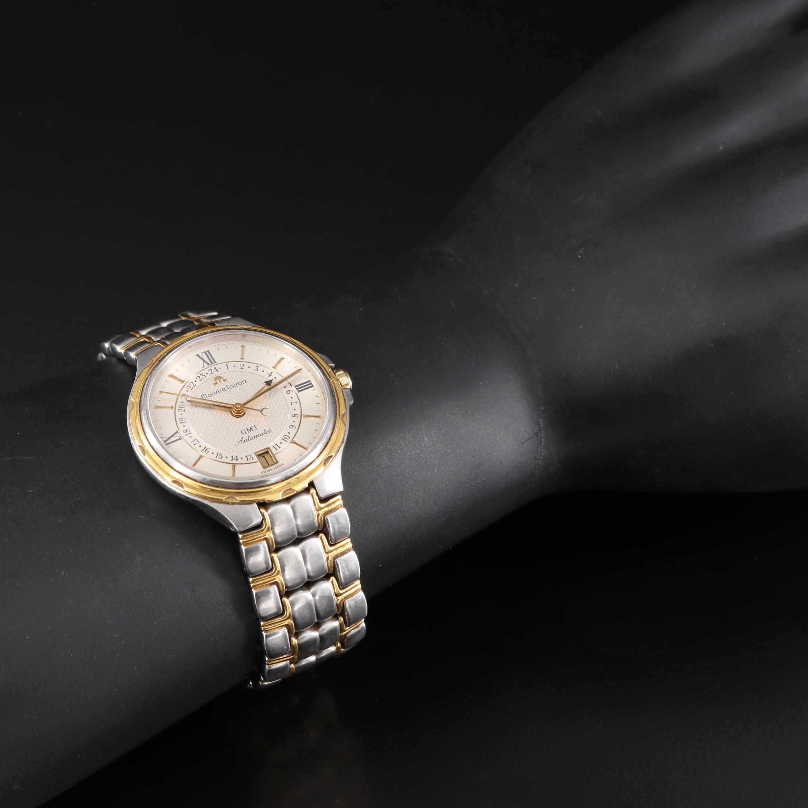 Maurice Lacroix GMT Automatic Date Two-Tone Watch