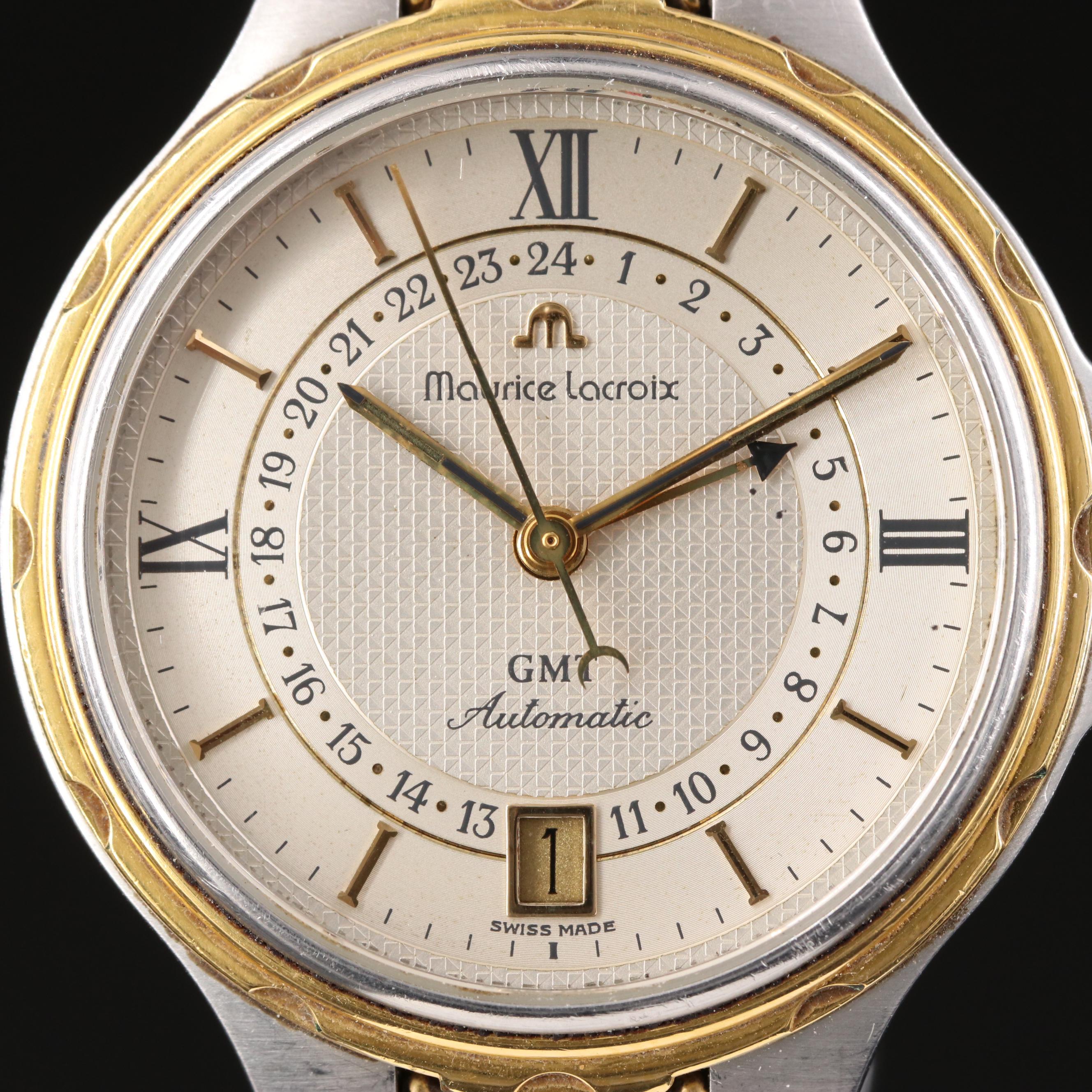 Maurice Lacroix GMT Automatic Date Two-Tone Watch