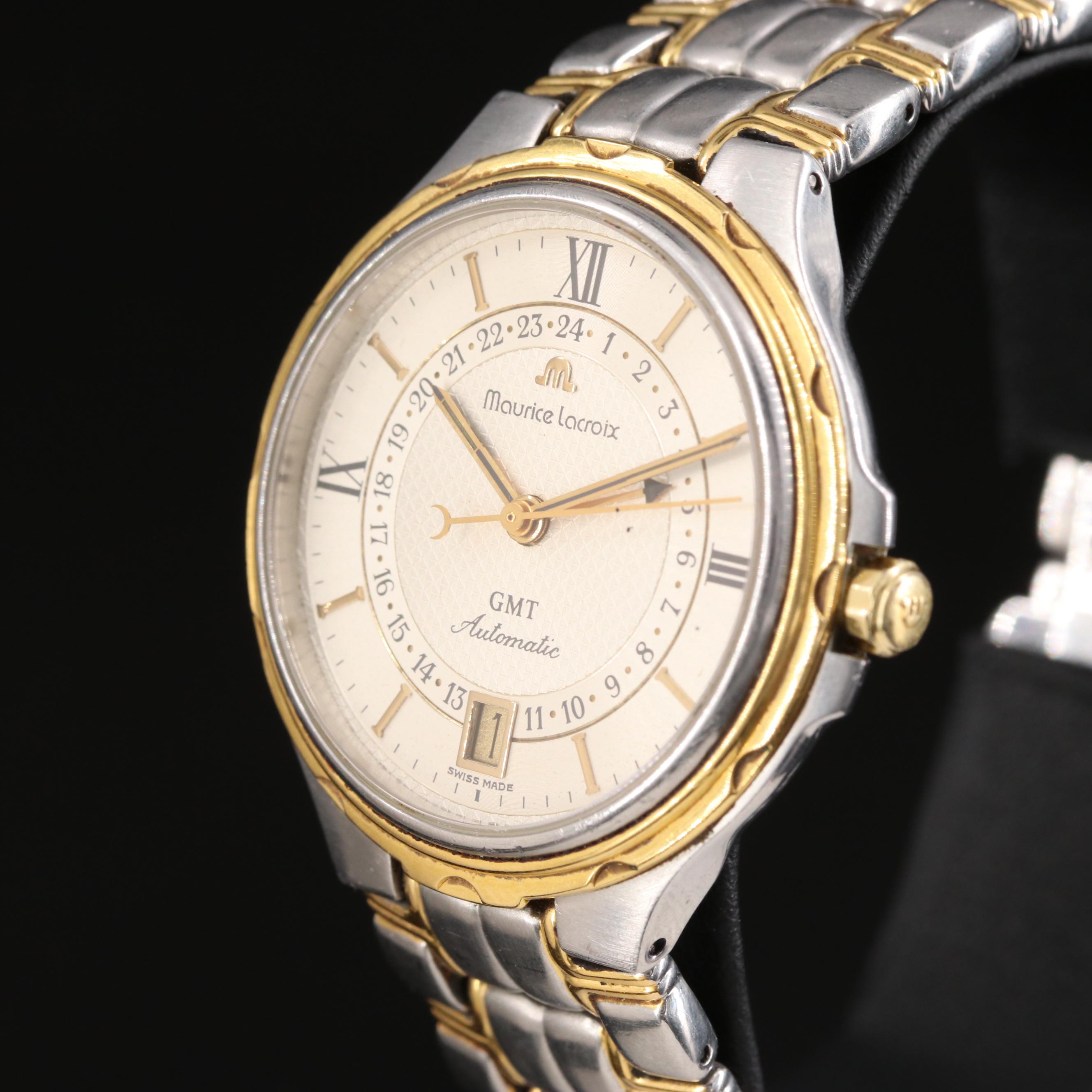 Maurice Lacroix GMT Automatic Date Two-Tone Watch