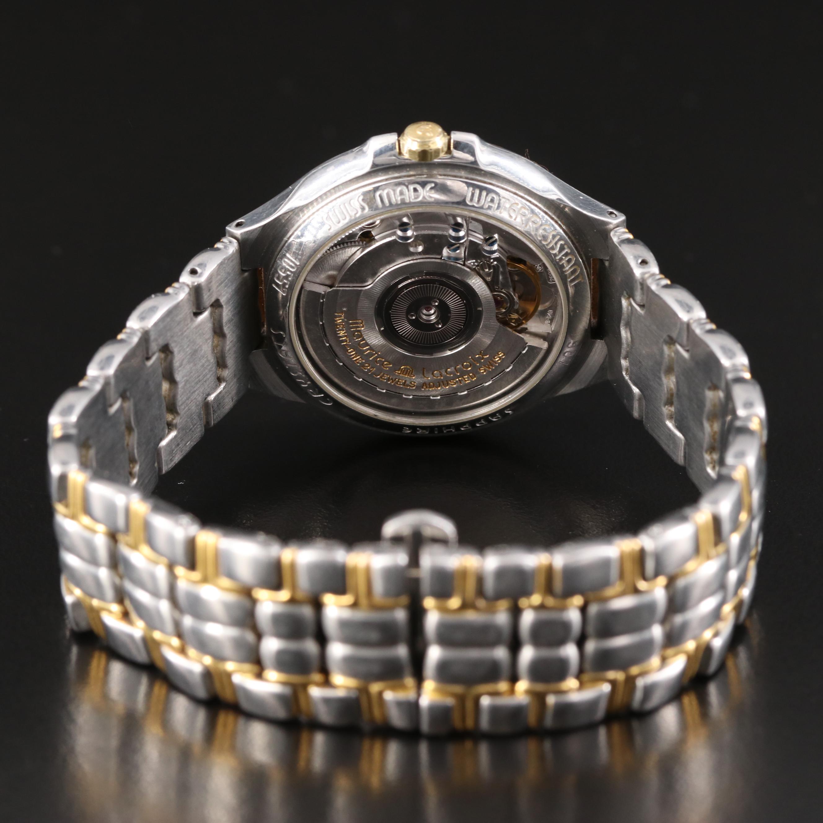 Maurice Lacroix GMT Automatic Date Two-Tone Watch