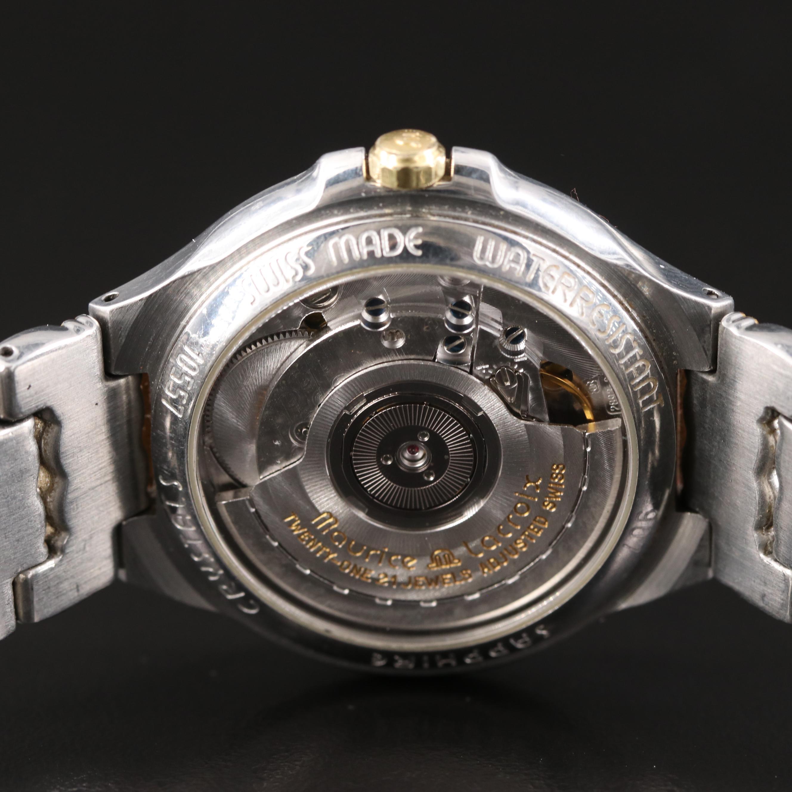 Maurice Lacroix GMT Automatic Date Two-Tone Watch