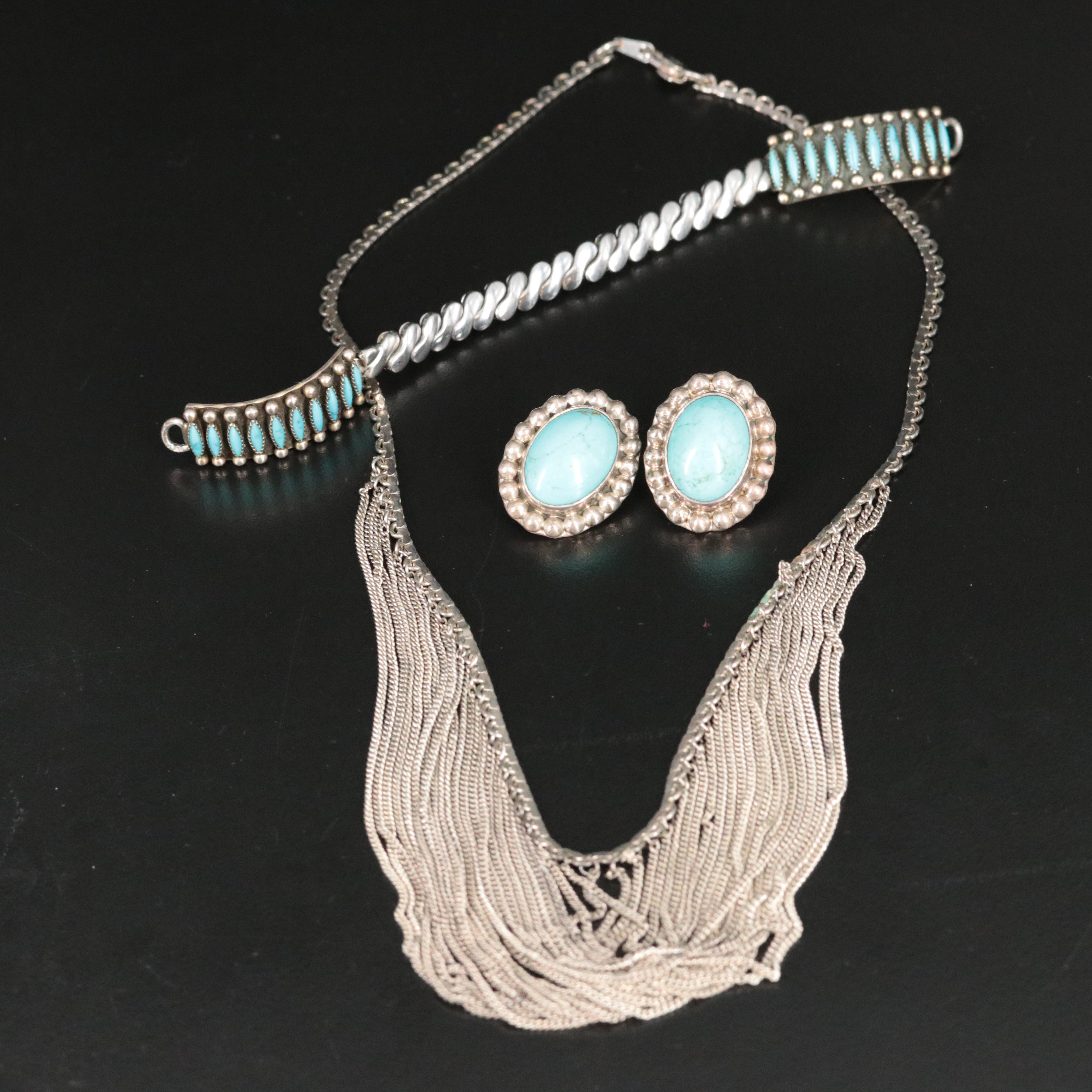 Sterling Jewelry Featuring Betty Betoney, Navajo Diné and Turquoise