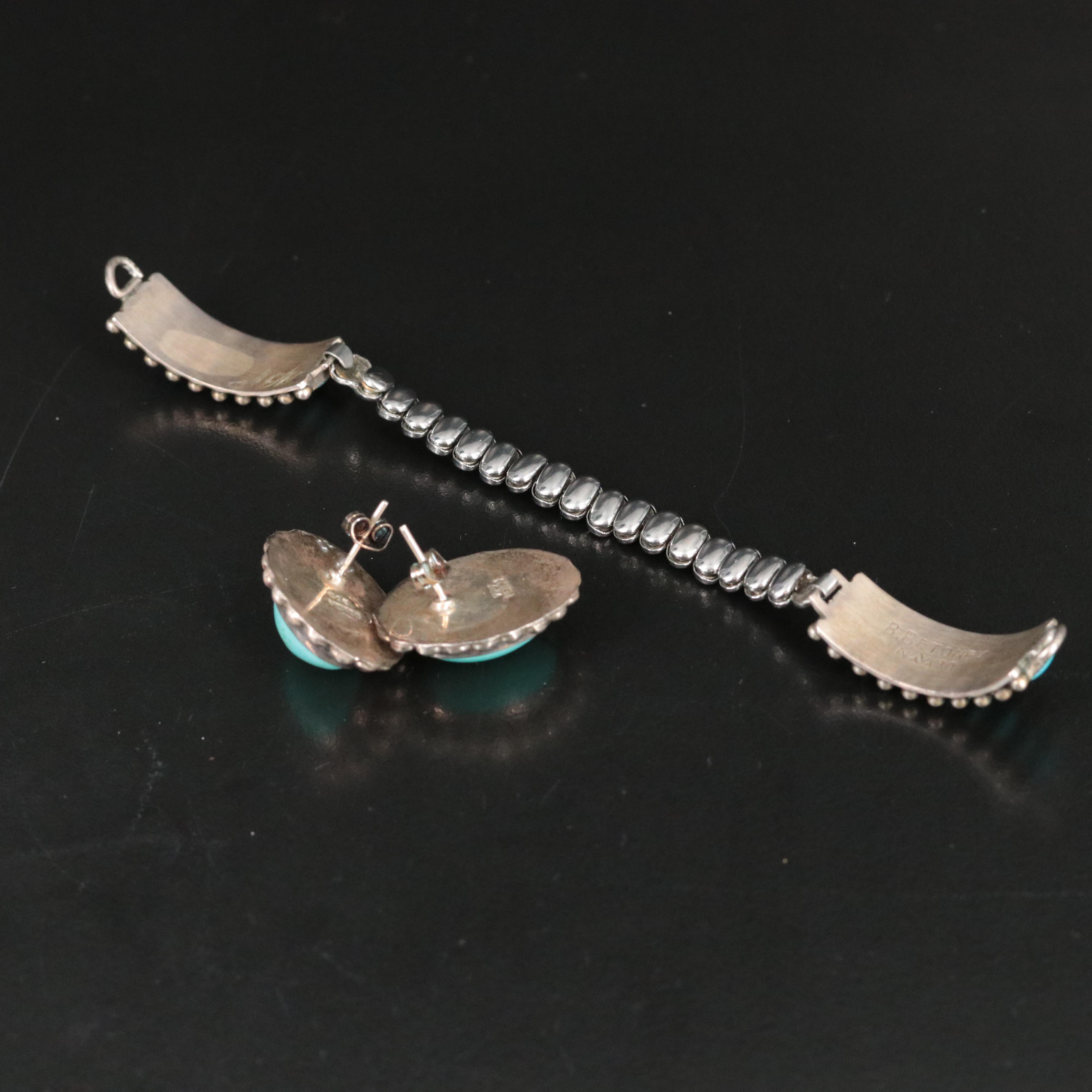 Sterling Jewelry Featuring Betty Betoney, Navajo Diné and Turquoise