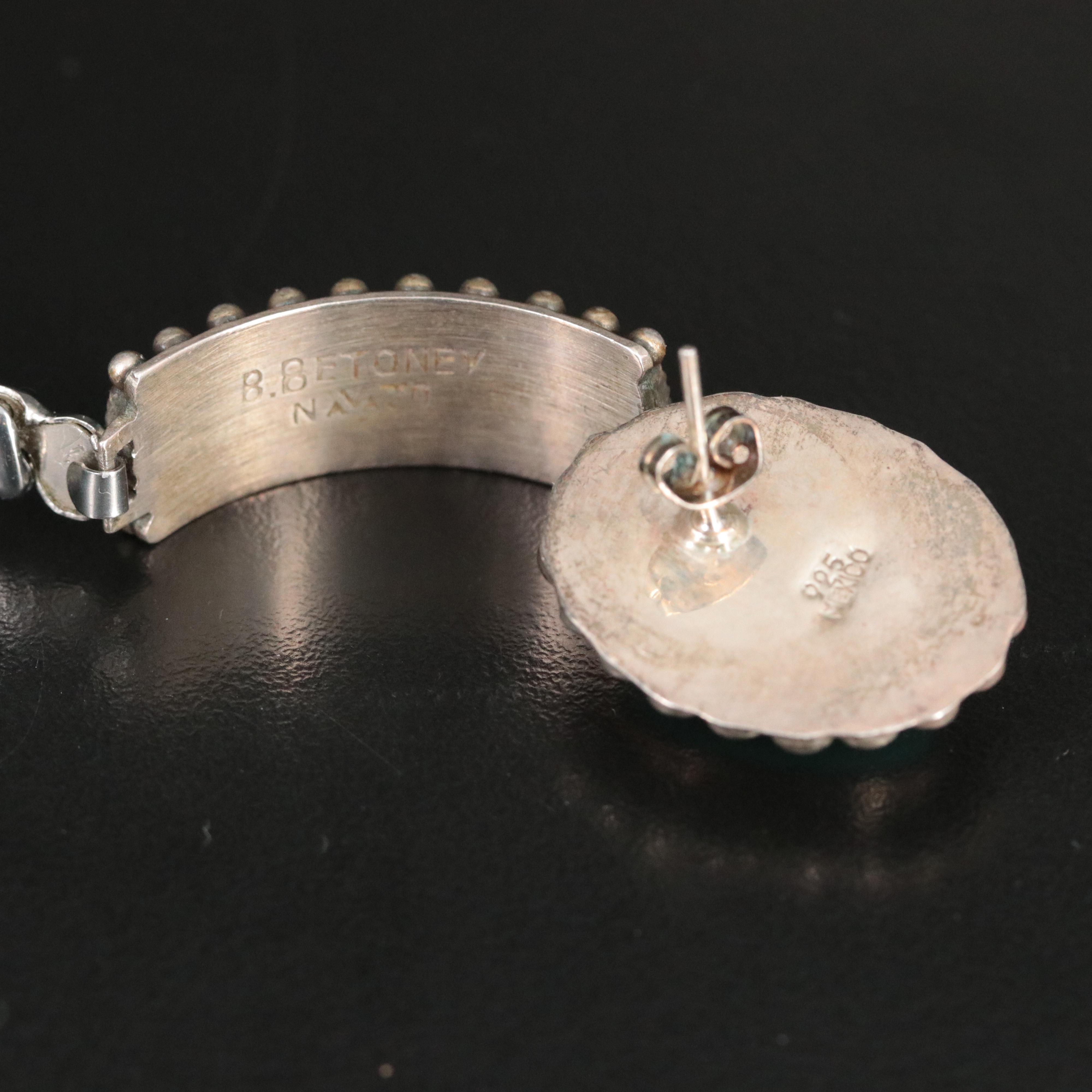 Sterling Jewelry Featuring Betty Betoney, Navajo Diné and Turquoise