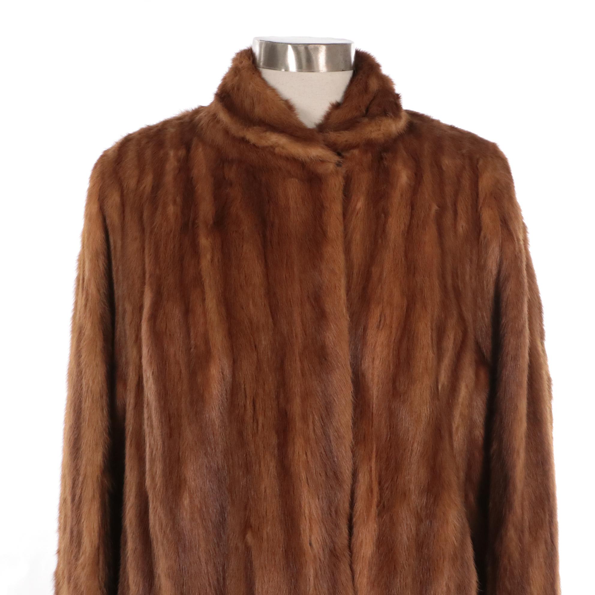 Mabley & Carew Vintage Mink Fur Mid-Length Coat
