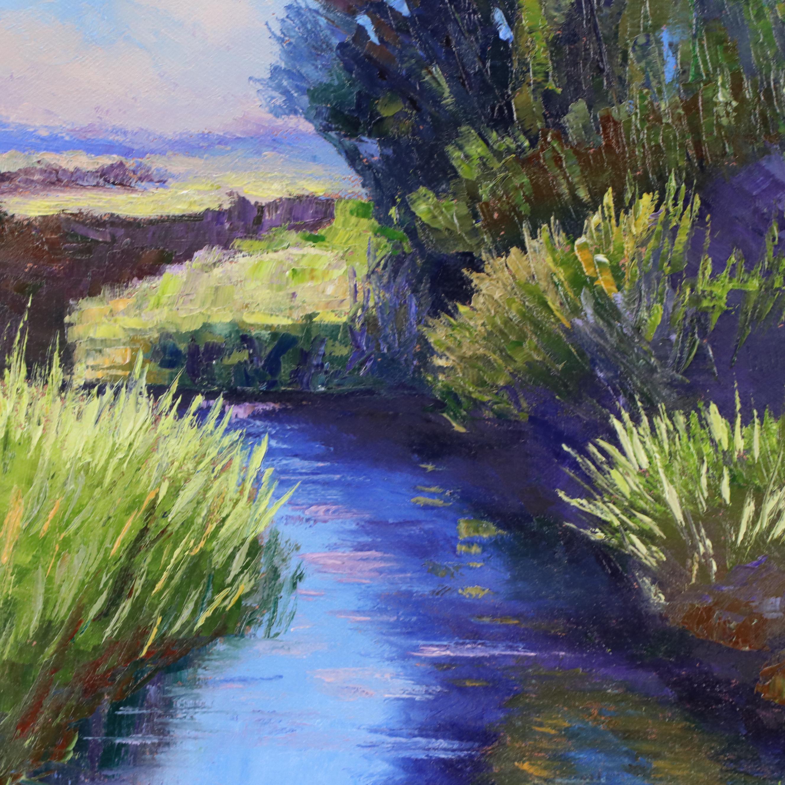 James Baldoumas Landscape Oil Painting "Marsh," 2024