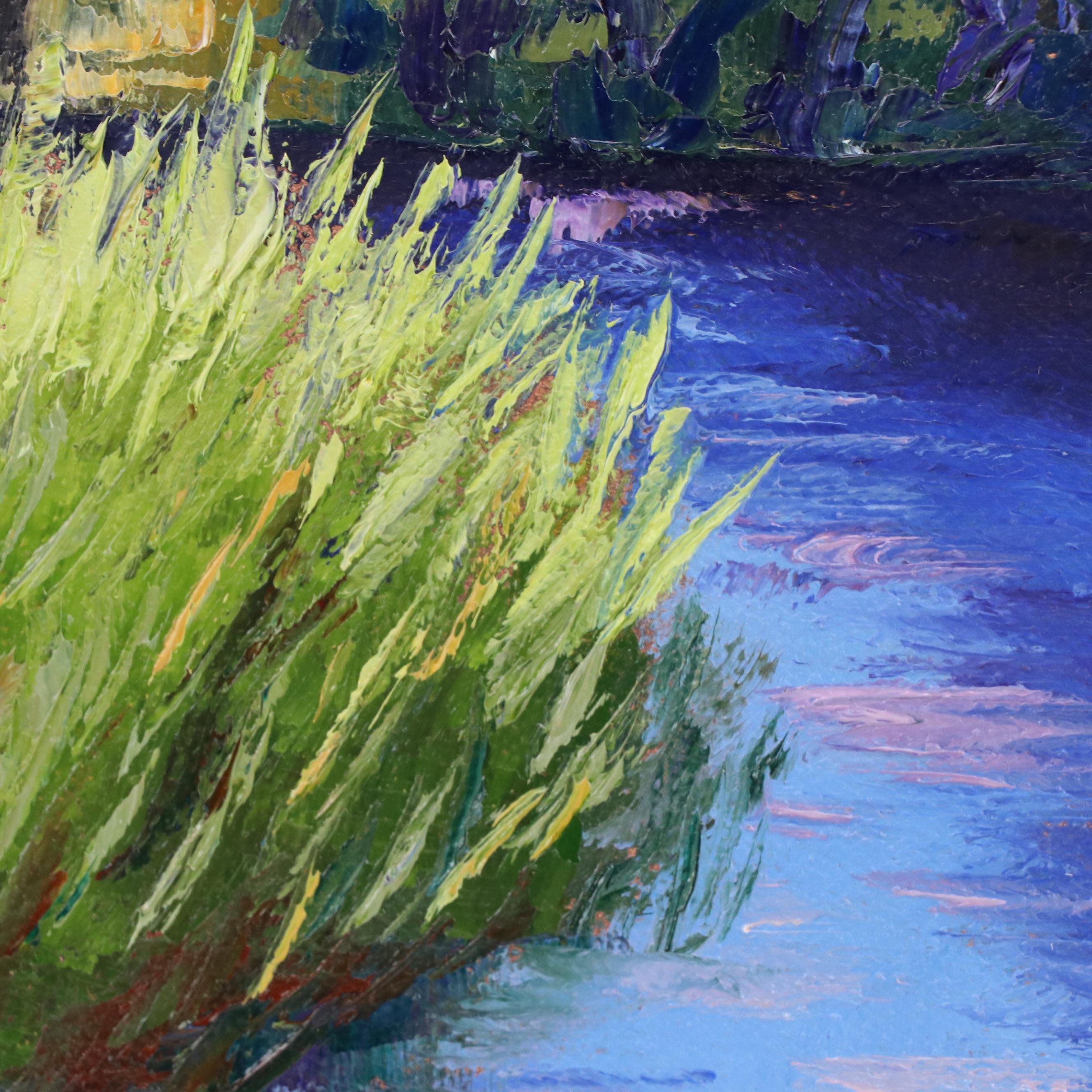 James Baldoumas Landscape Oil Painting "Marsh," 2024