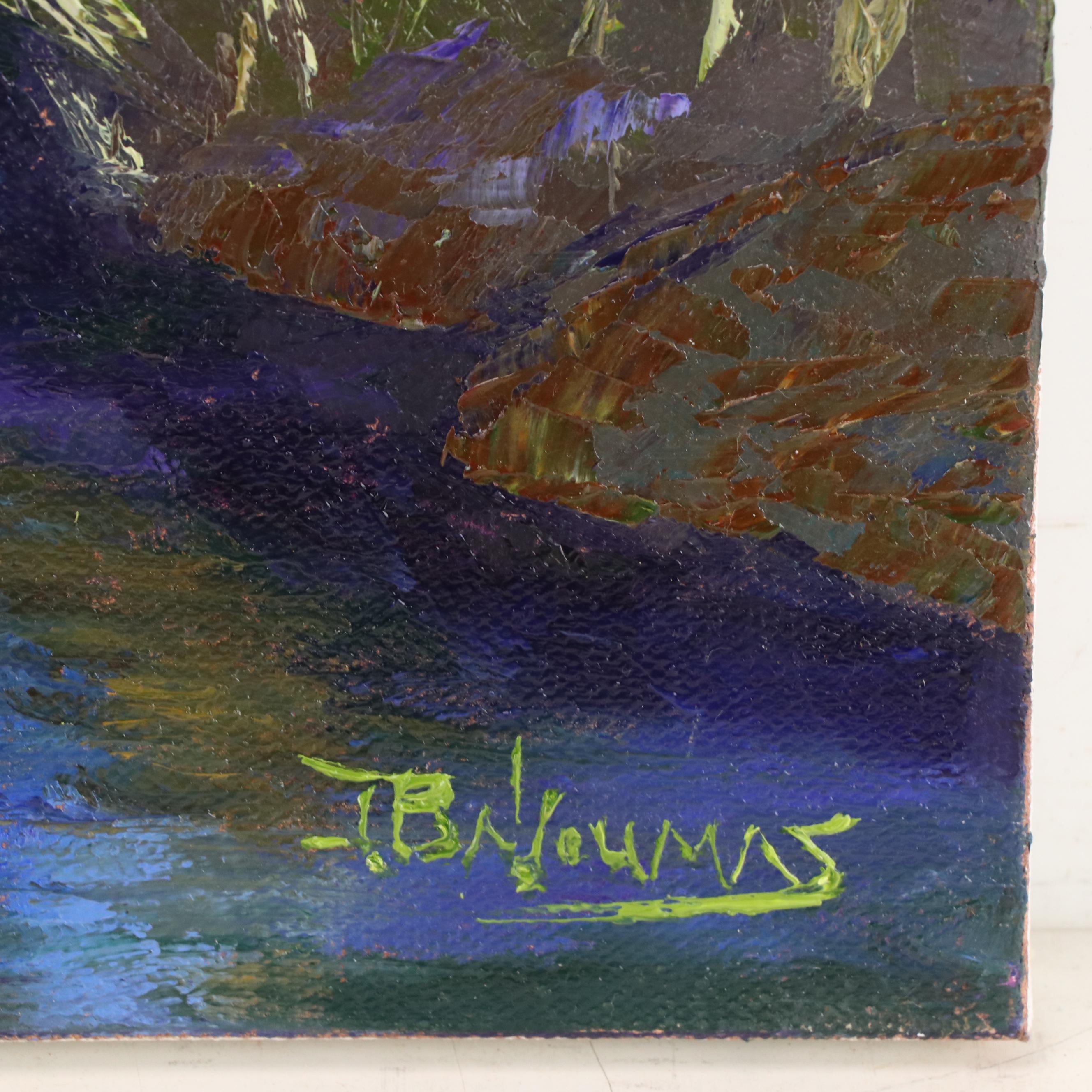 James Baldoumas Landscape Oil Painting "Marsh," 2024