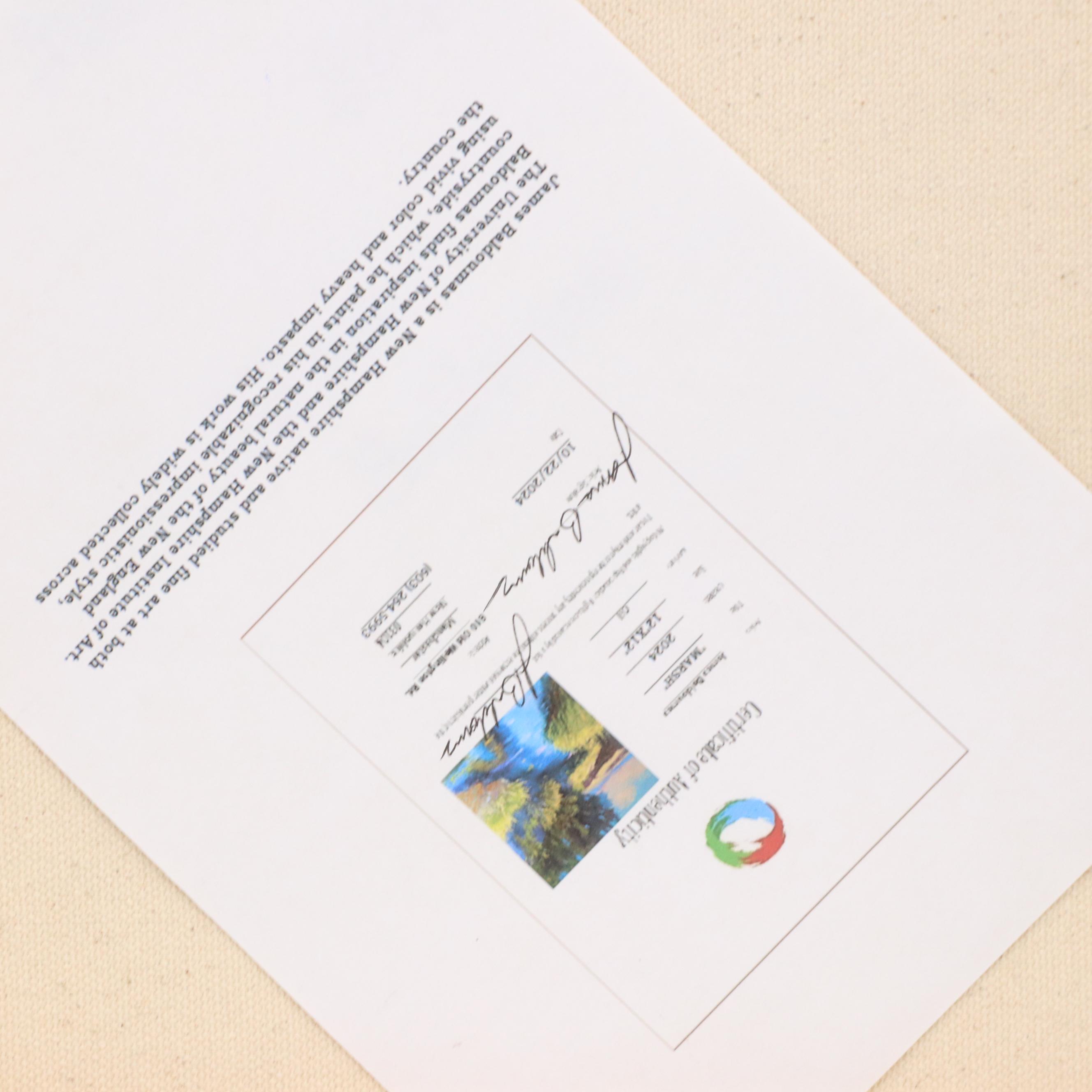 James Baldoumas Landscape Oil Painting "Marsh," 2024