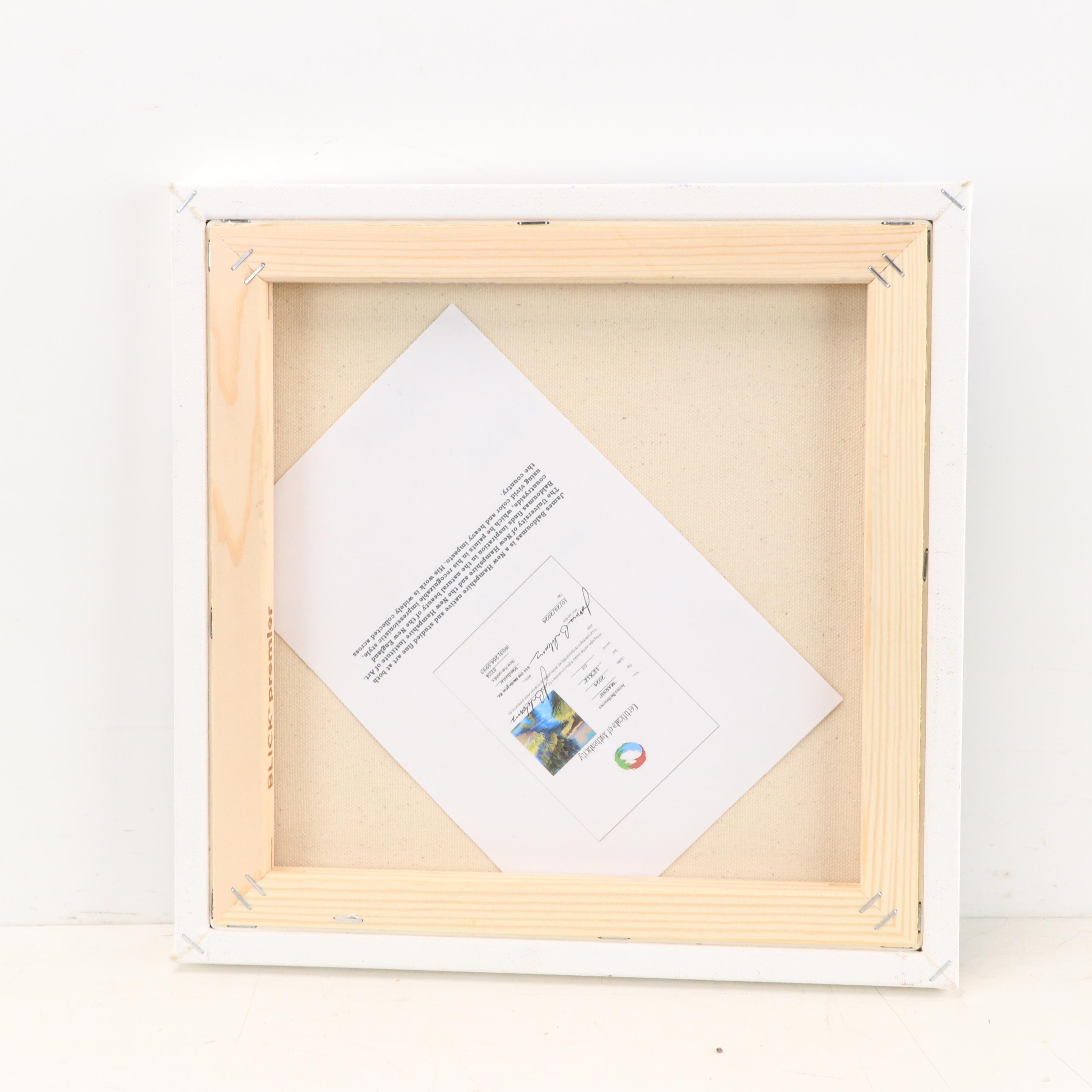 James Baldoumas Landscape Oil Painting "Marsh," 2024