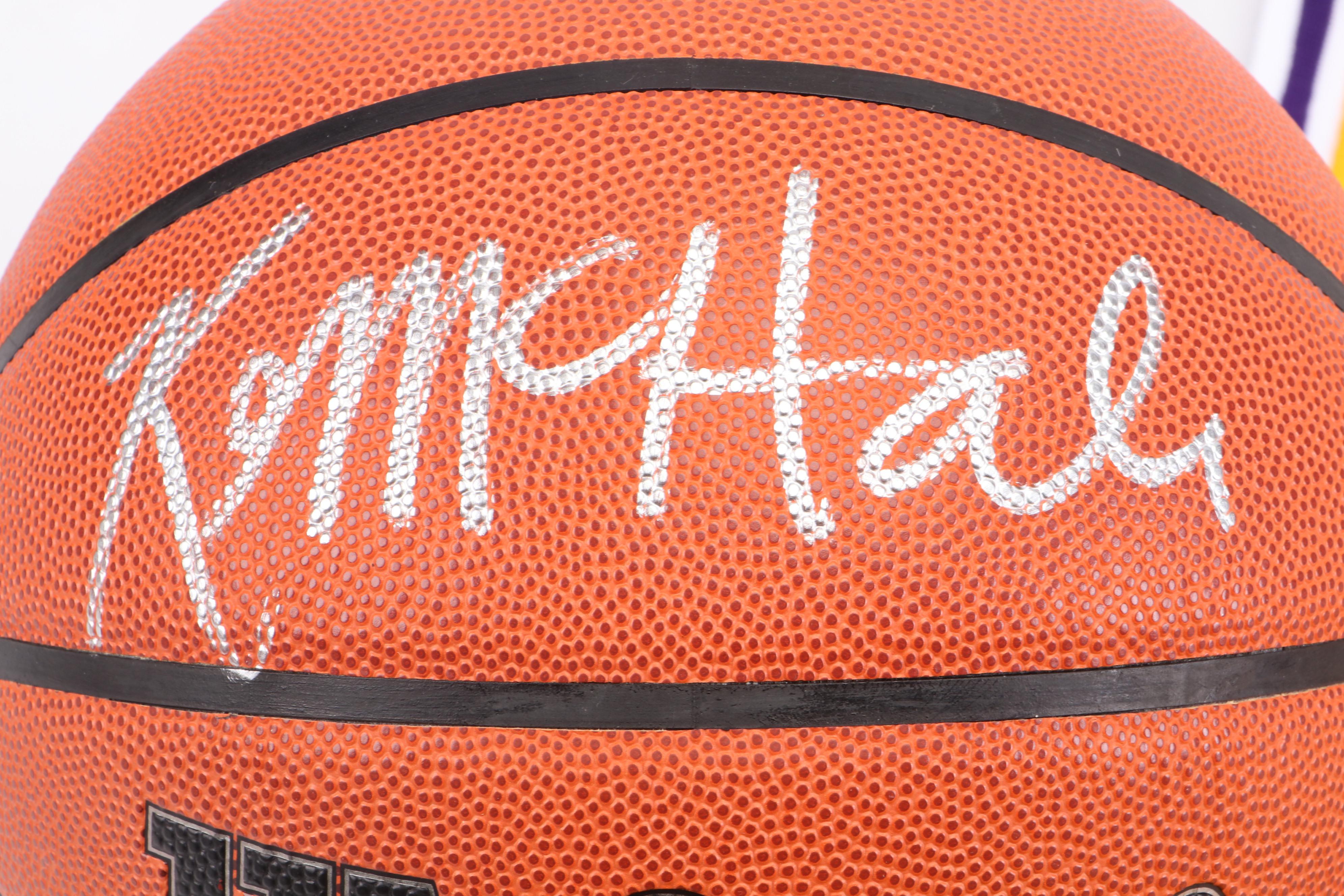 James Worthy Signed Lakers Jersey and Kevin McHale Signed Basketball, Tristar