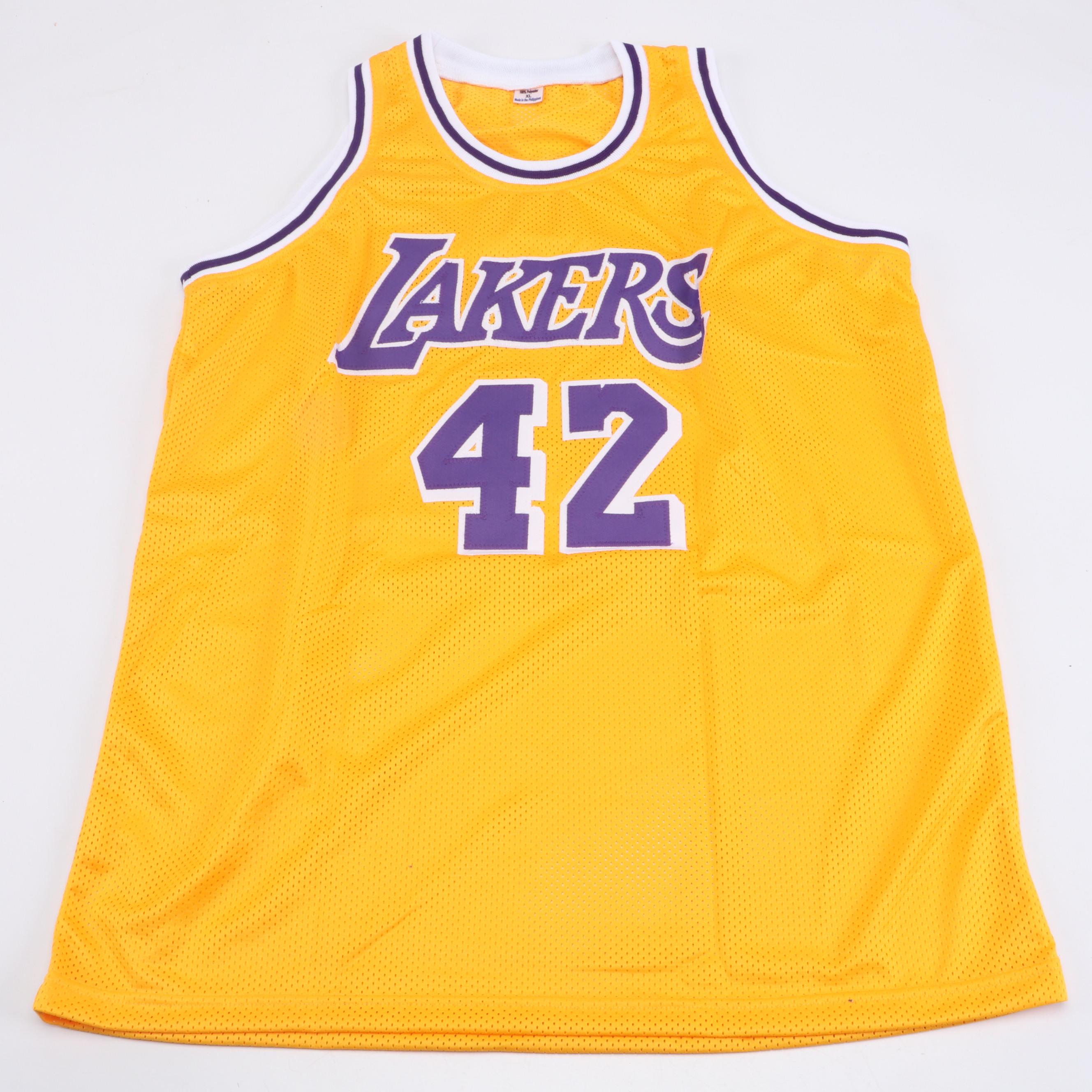 James Worthy Signed Lakers Jersey and Kevin McHale Signed Basketball, Tristar