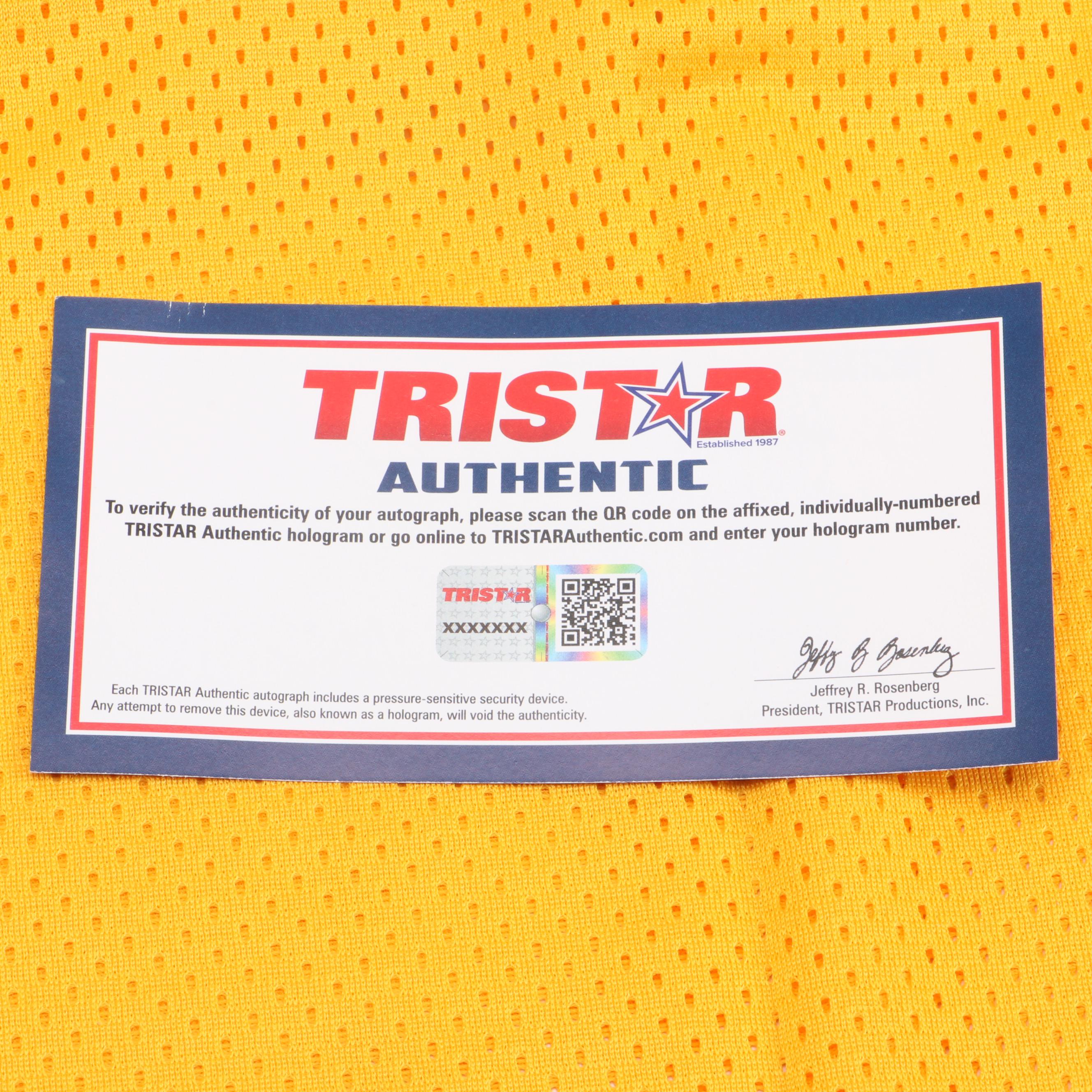 James Worthy Signed Lakers Jersey and Kevin McHale Signed Basketball, Tristar