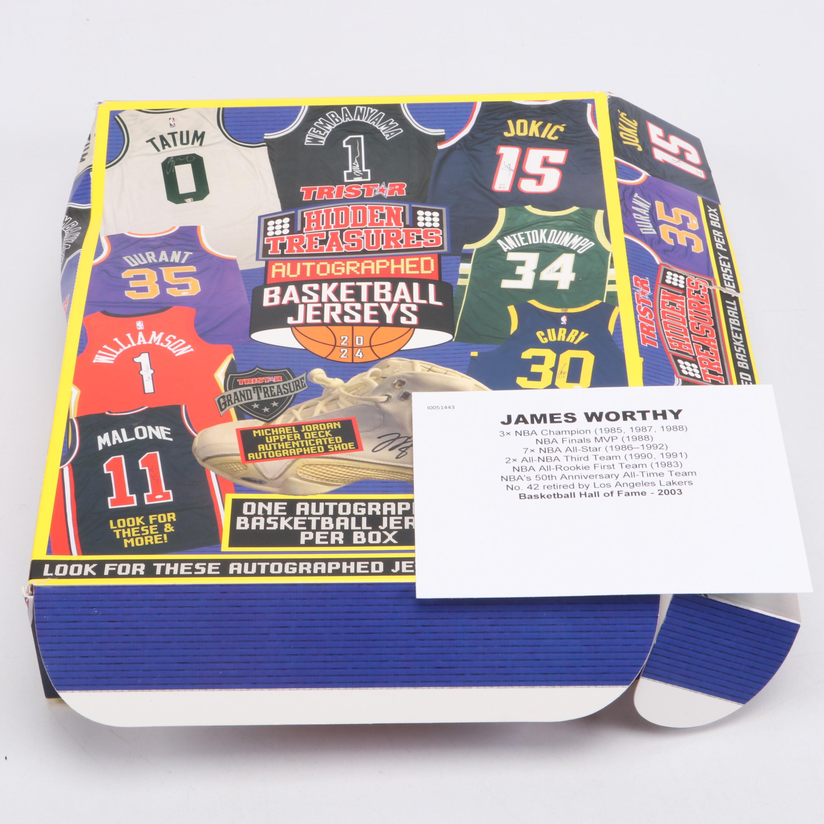 James Worthy Signed Lakers Jersey and Kevin McHale Signed Basketball, Tristar