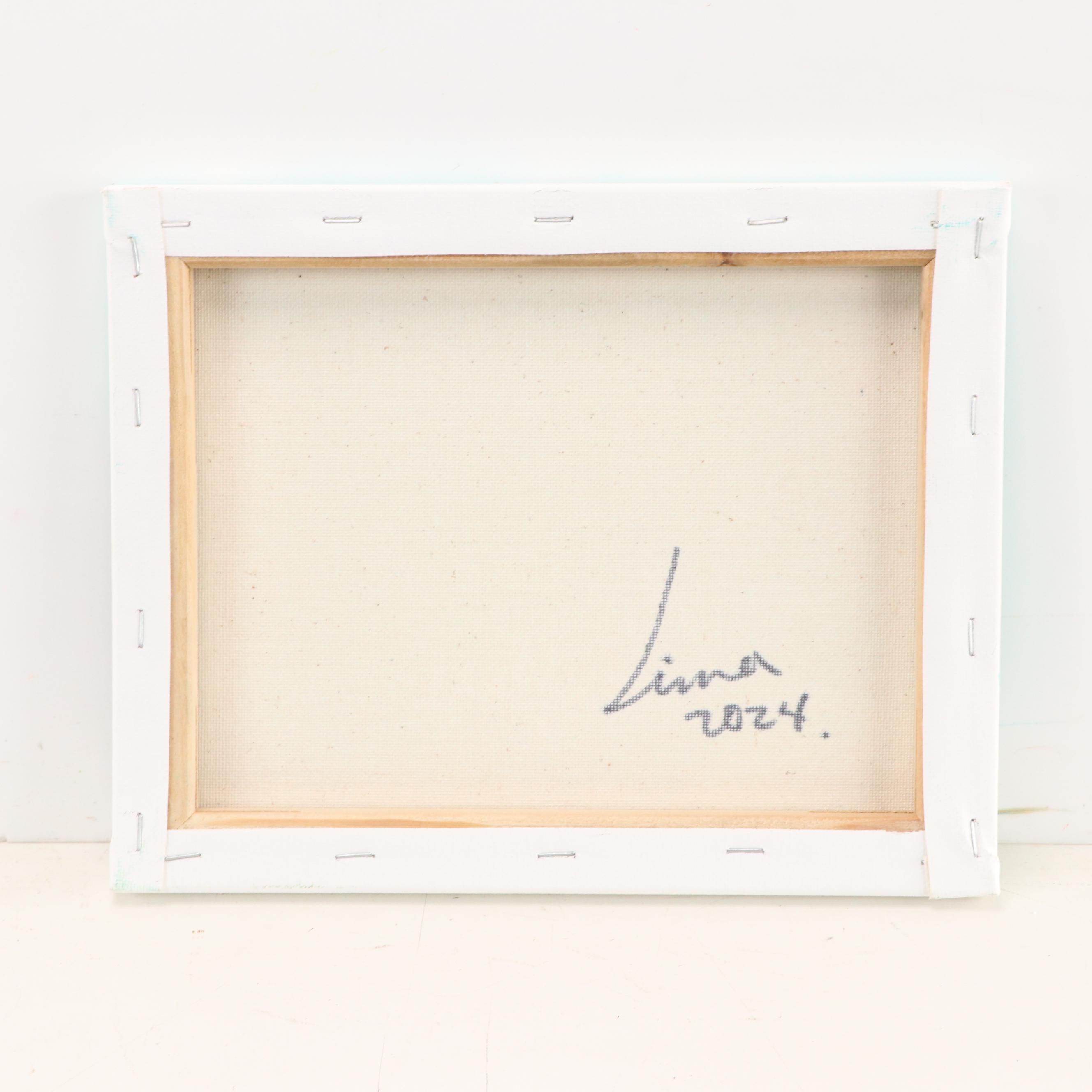 José M. Lima Stylized Floral Still Life Oil Painting, 2024