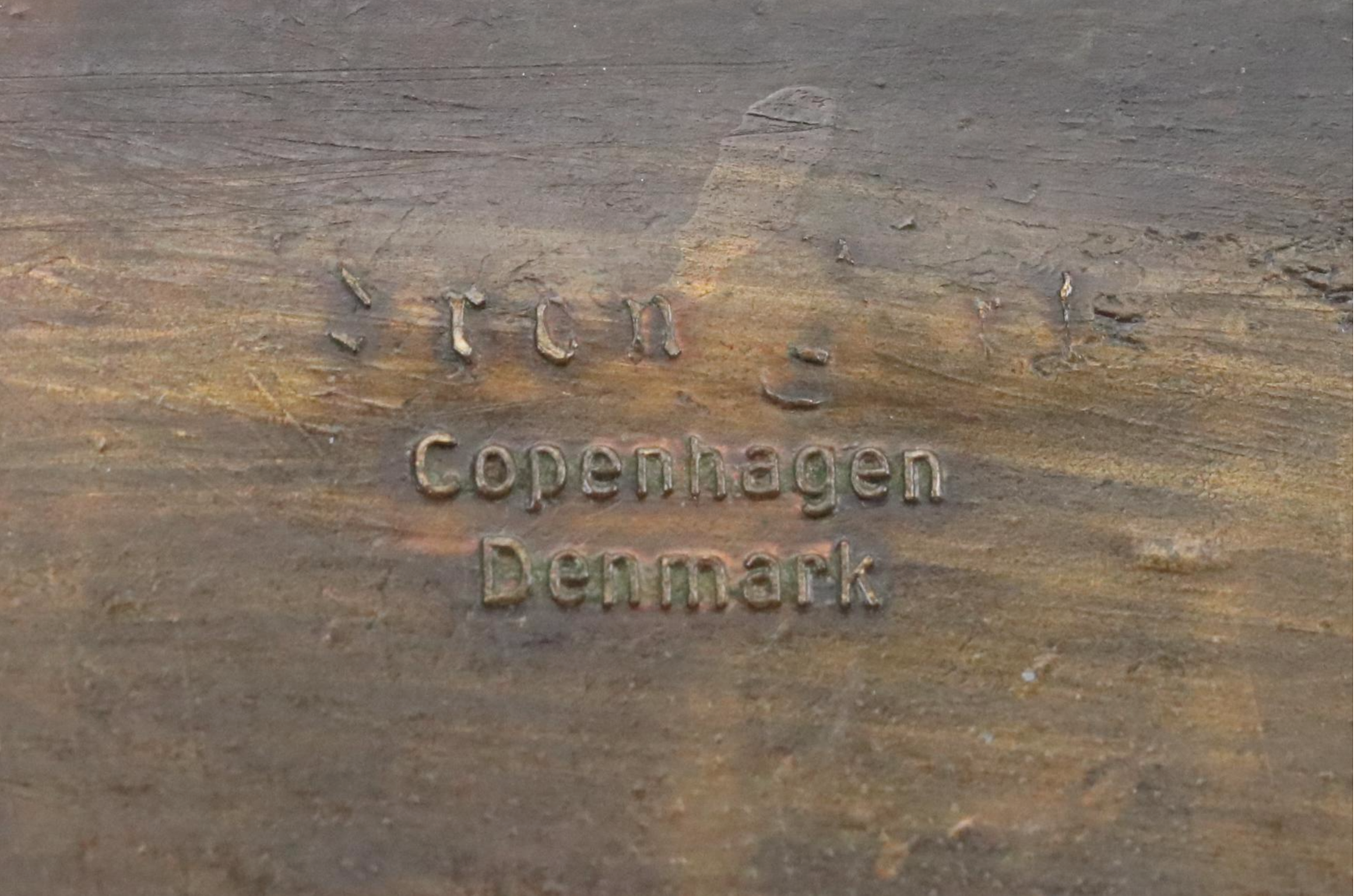 Danish Iron Art "Battle of Lyndanisse" Bronze Lidded Box