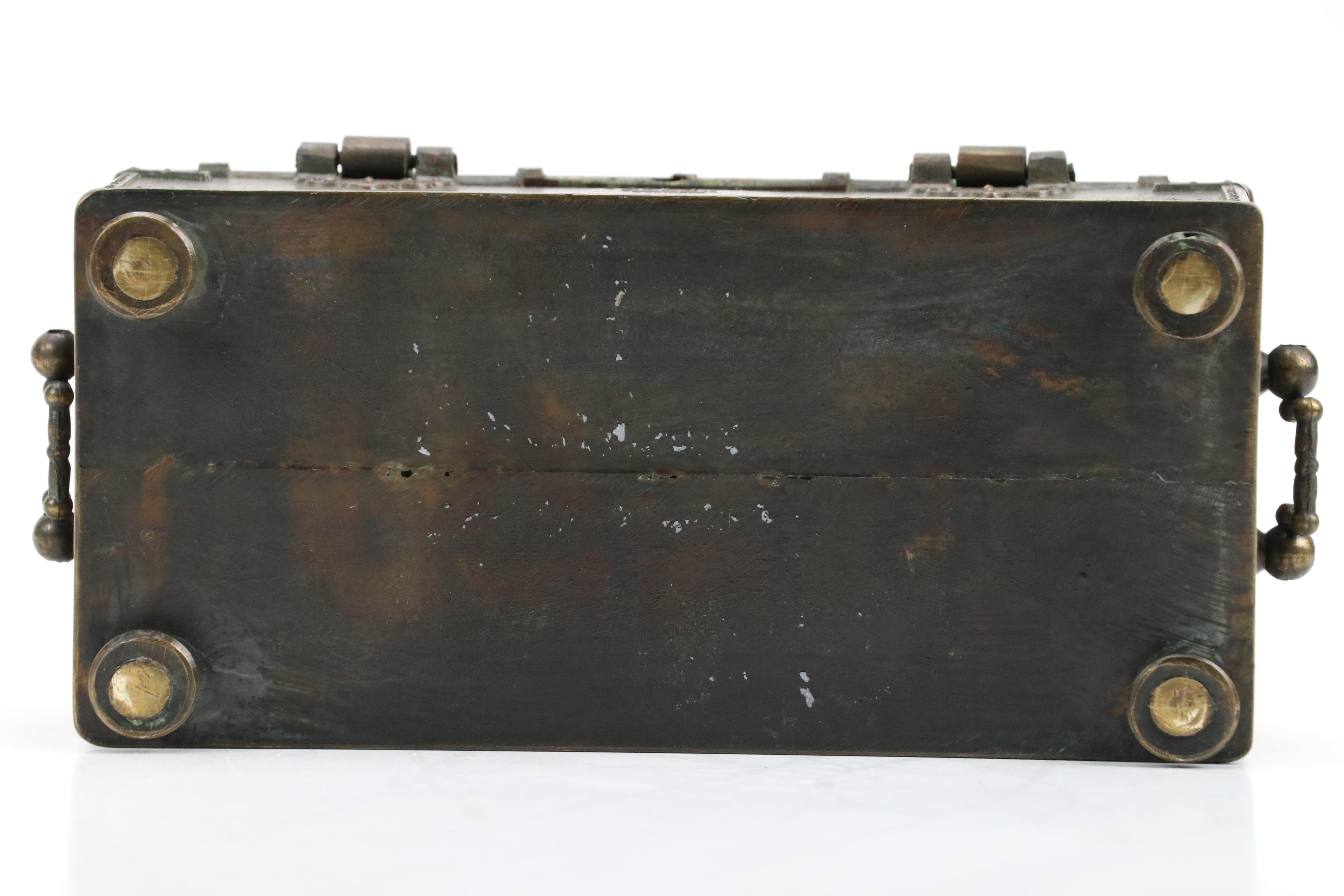 Danish Iron Art "Battle of Lyndanisse" Bronze Lidded Box