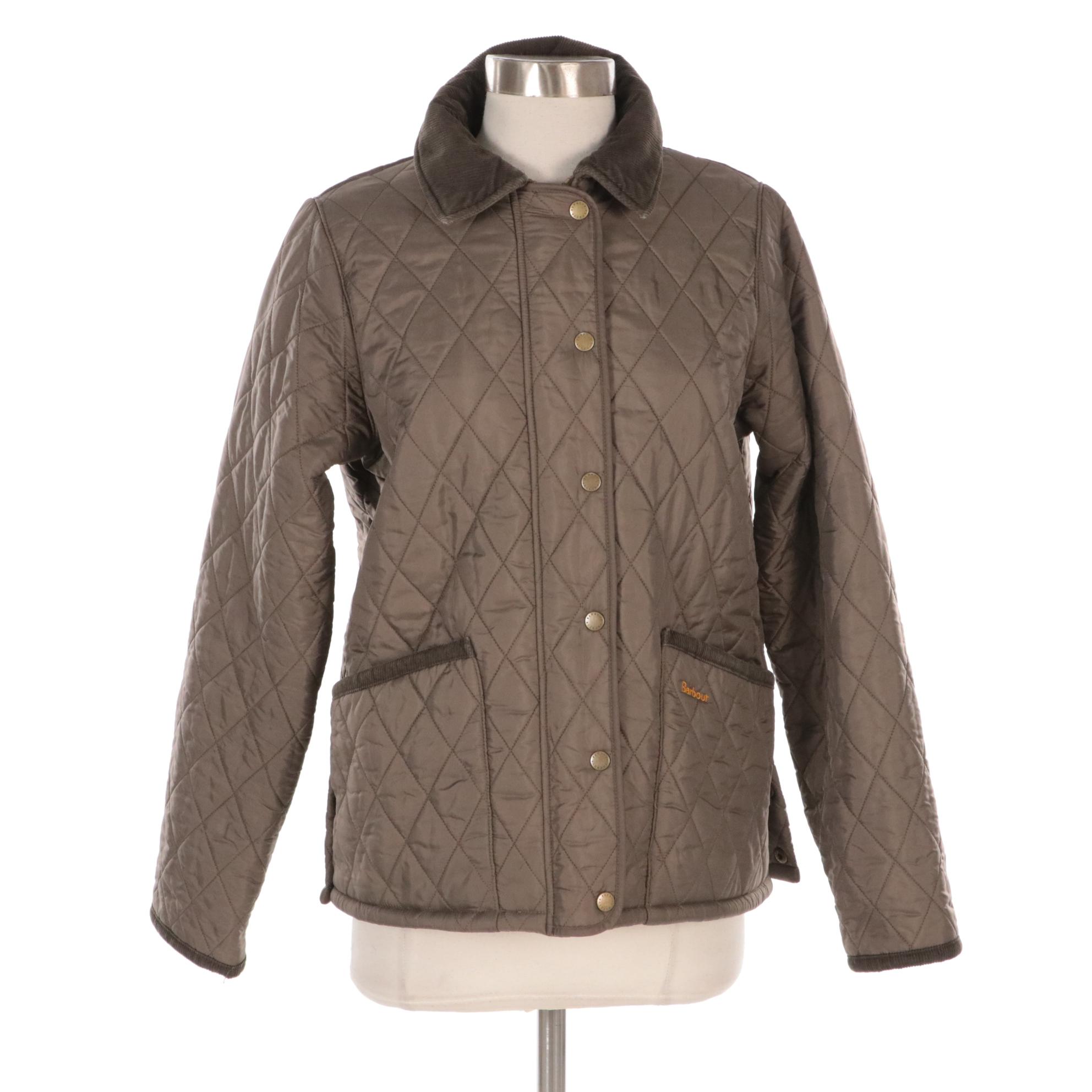 Barbour Vintage Liddesdale Quilted Jacket with Faux Fur Lining