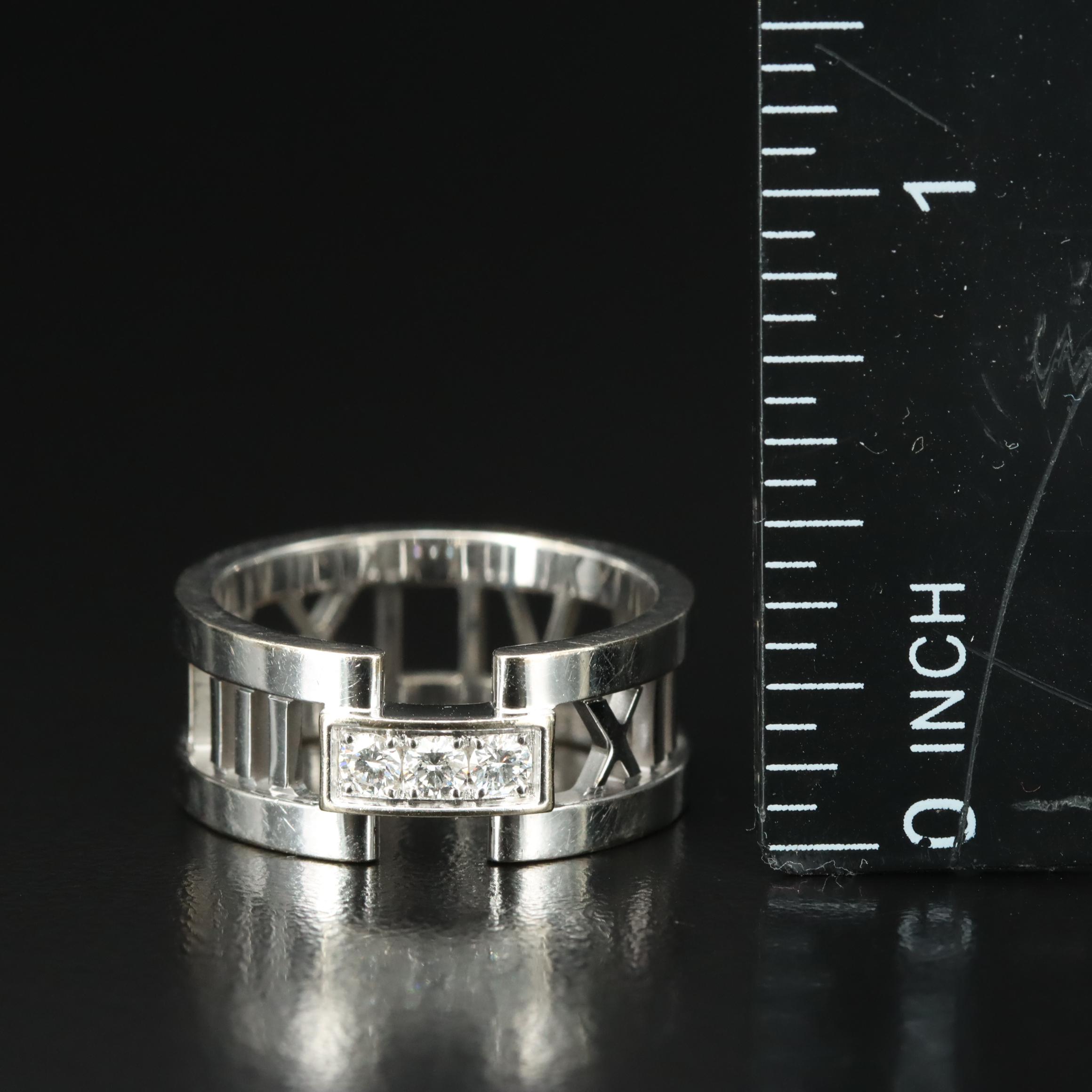 Tiffany & Co. Atlas 18K Diamond Ring