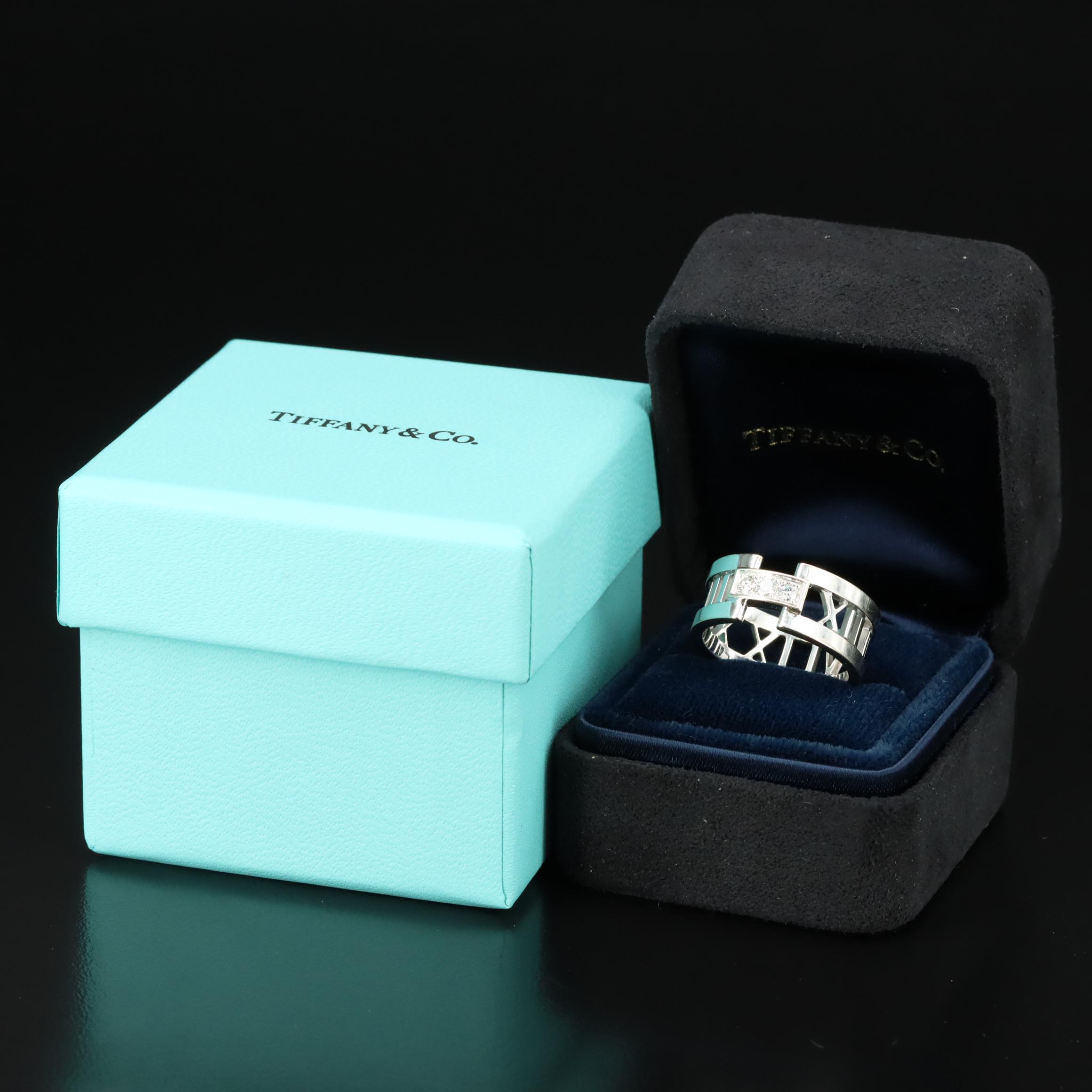 Tiffany & Co. Atlas 18K Diamond Ring