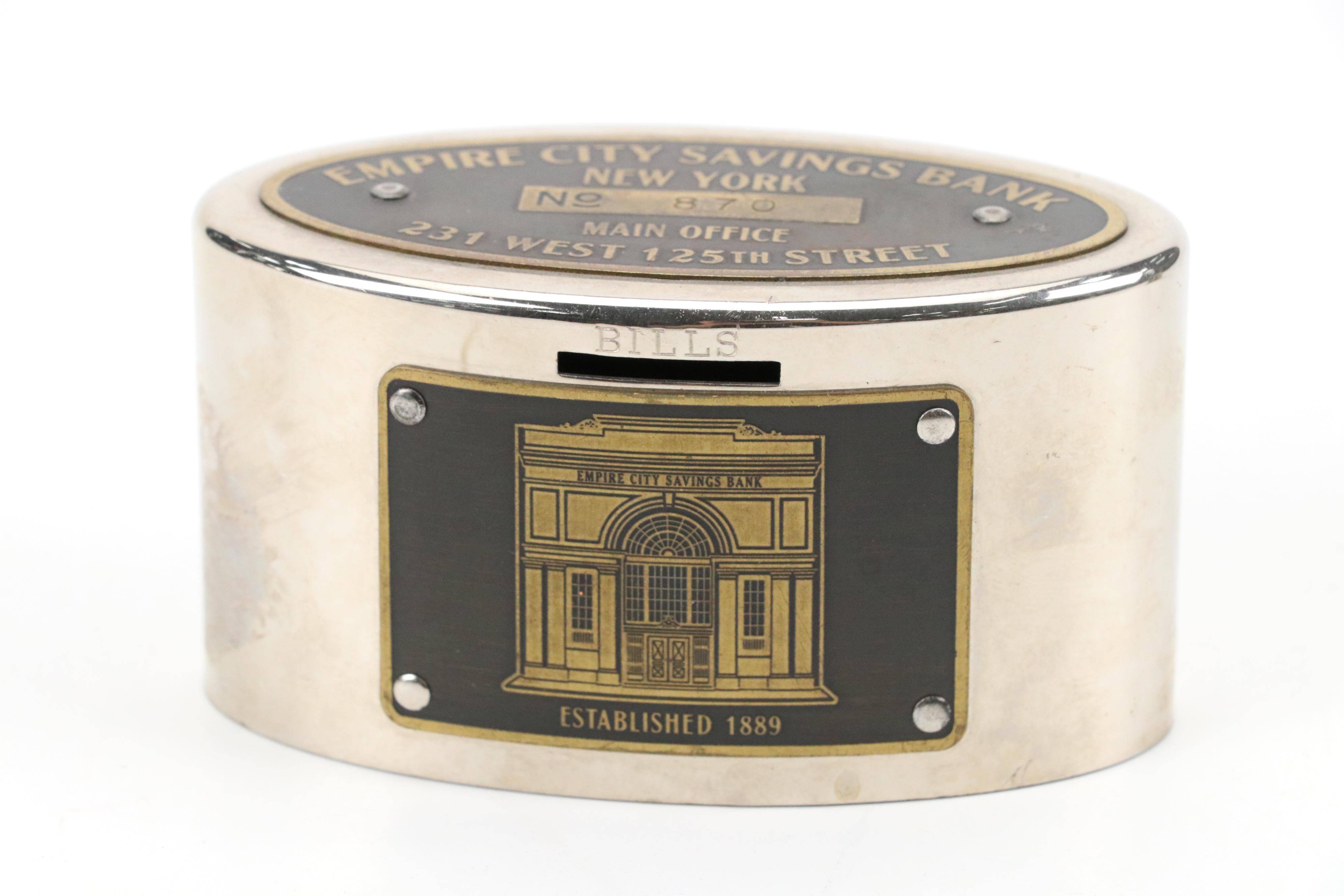 Empire  City Savings Clearvue Money Bank With Union Square Savings Coin Bank