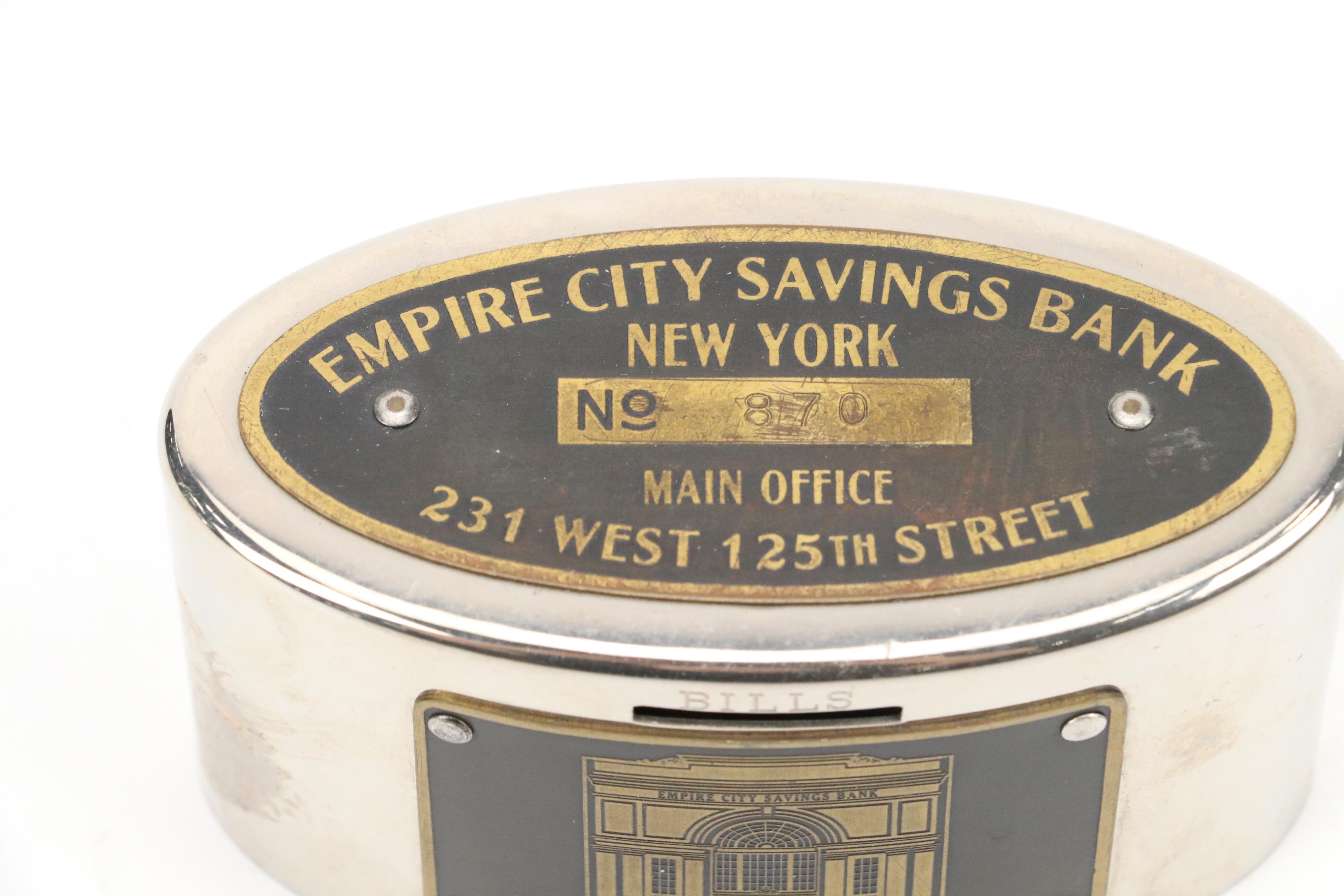 Empire  City Savings Clearvue Money Bank With Union Square Savings Coin Bank