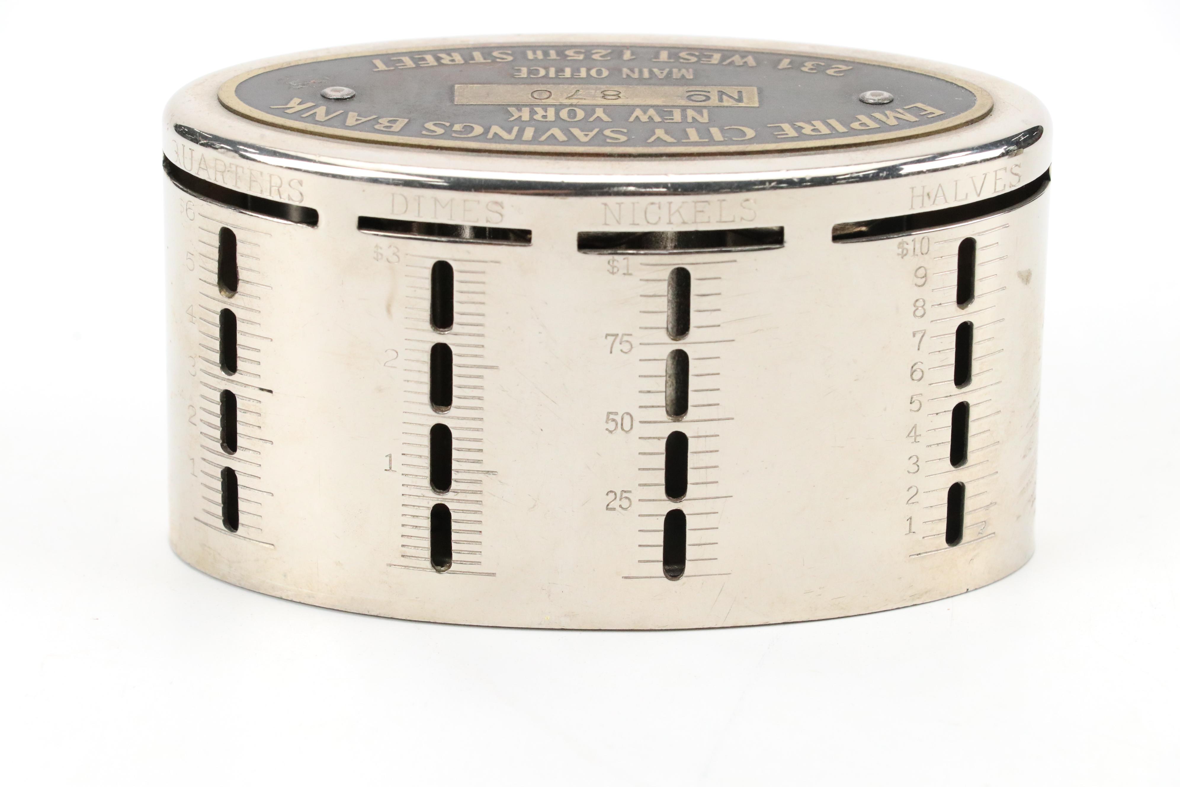 Empire  City Savings Clearvue Money Bank With Union Square Savings Coin Bank