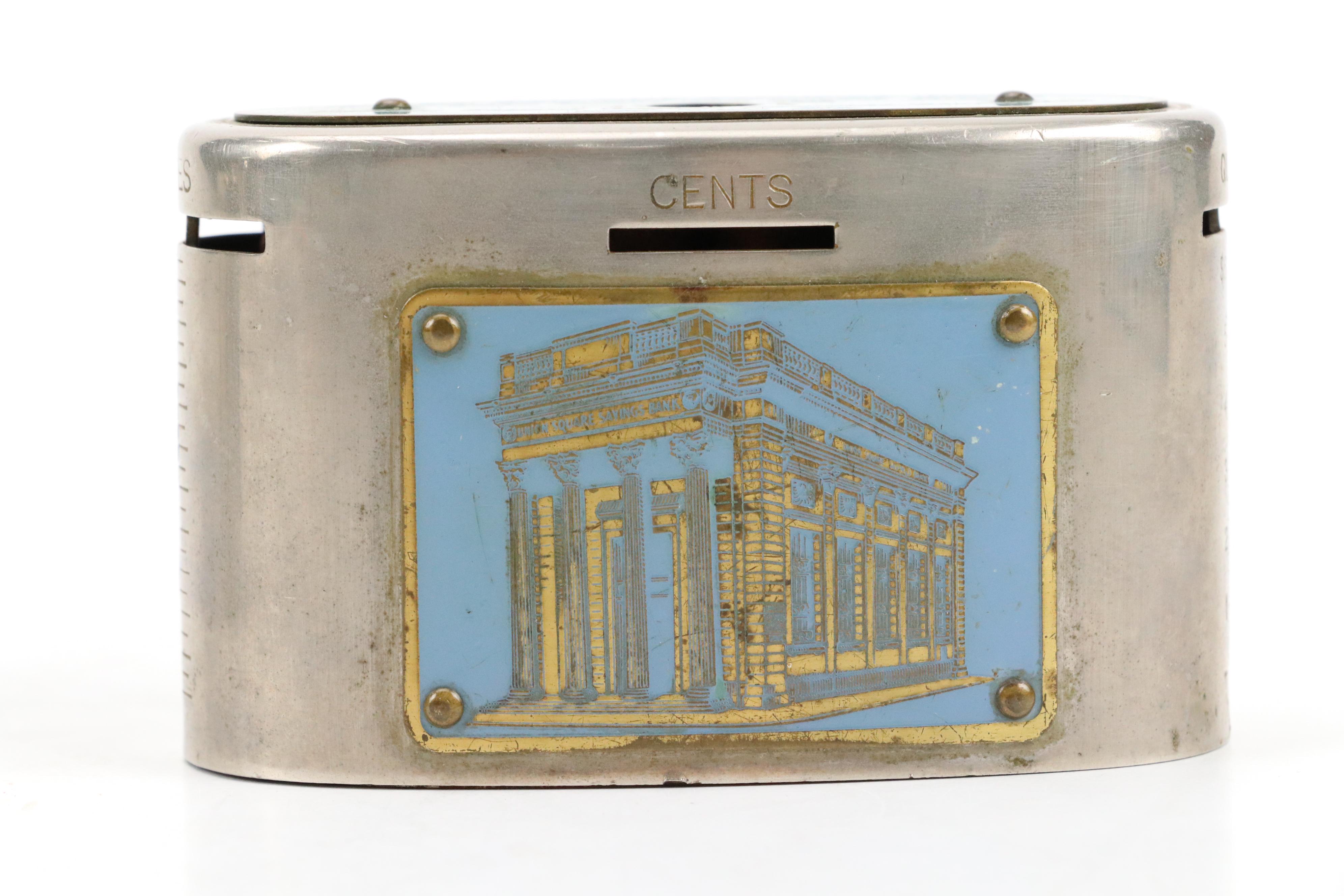 Empire  City Savings Clearvue Money Bank With Union Square Savings Coin Bank