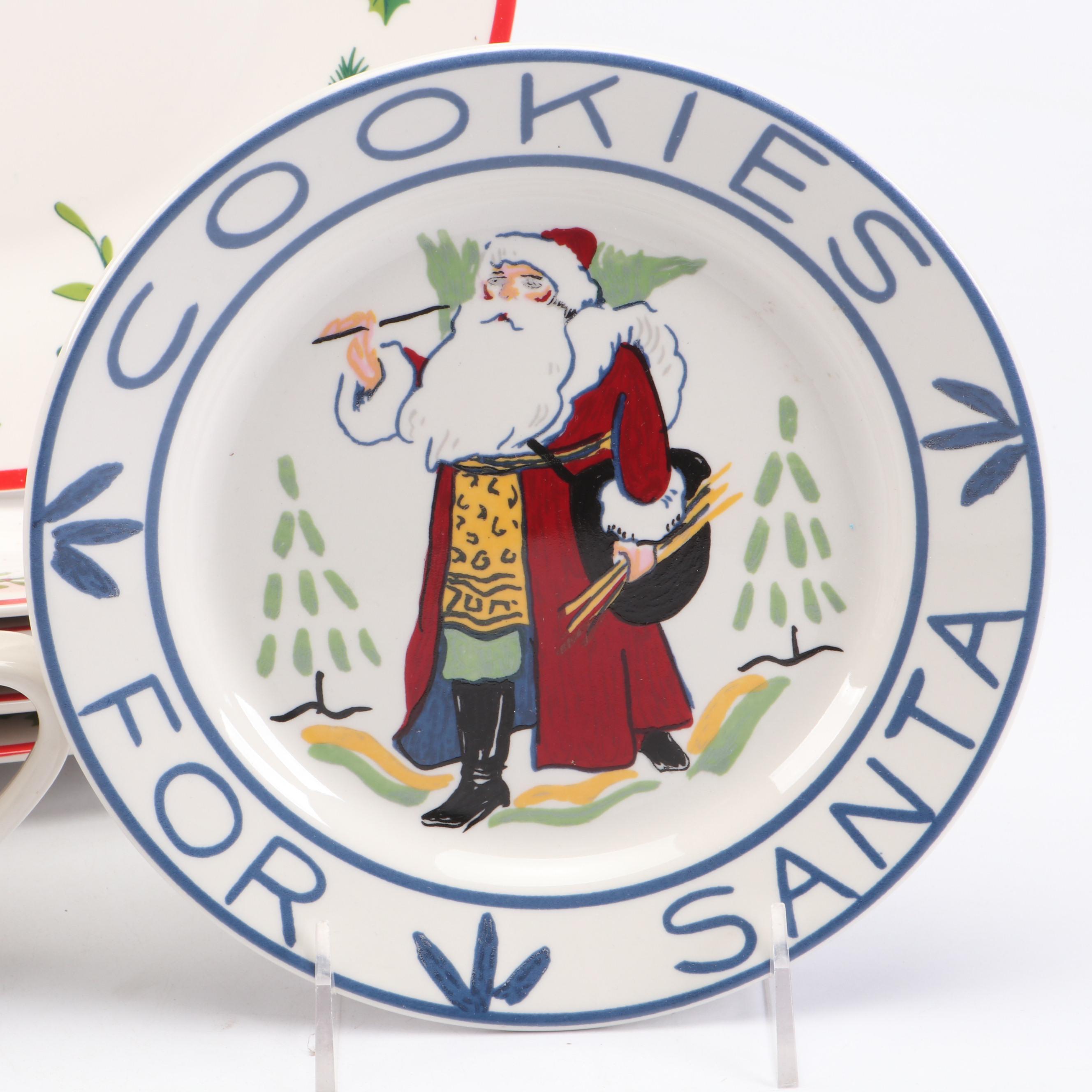 Royal Norfolk Christmas Theme Ceramic Bowls, Salad Plates and More