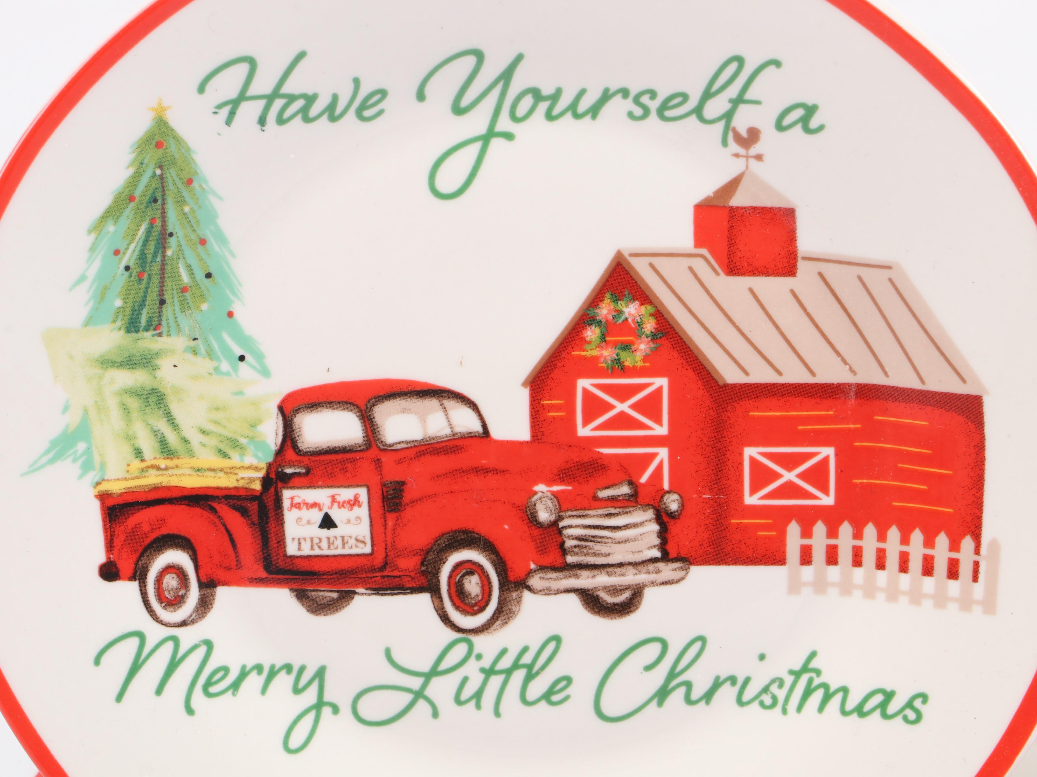 Royal Norfolk Christmas Theme Ceramic Bowls, Salad Plates and More