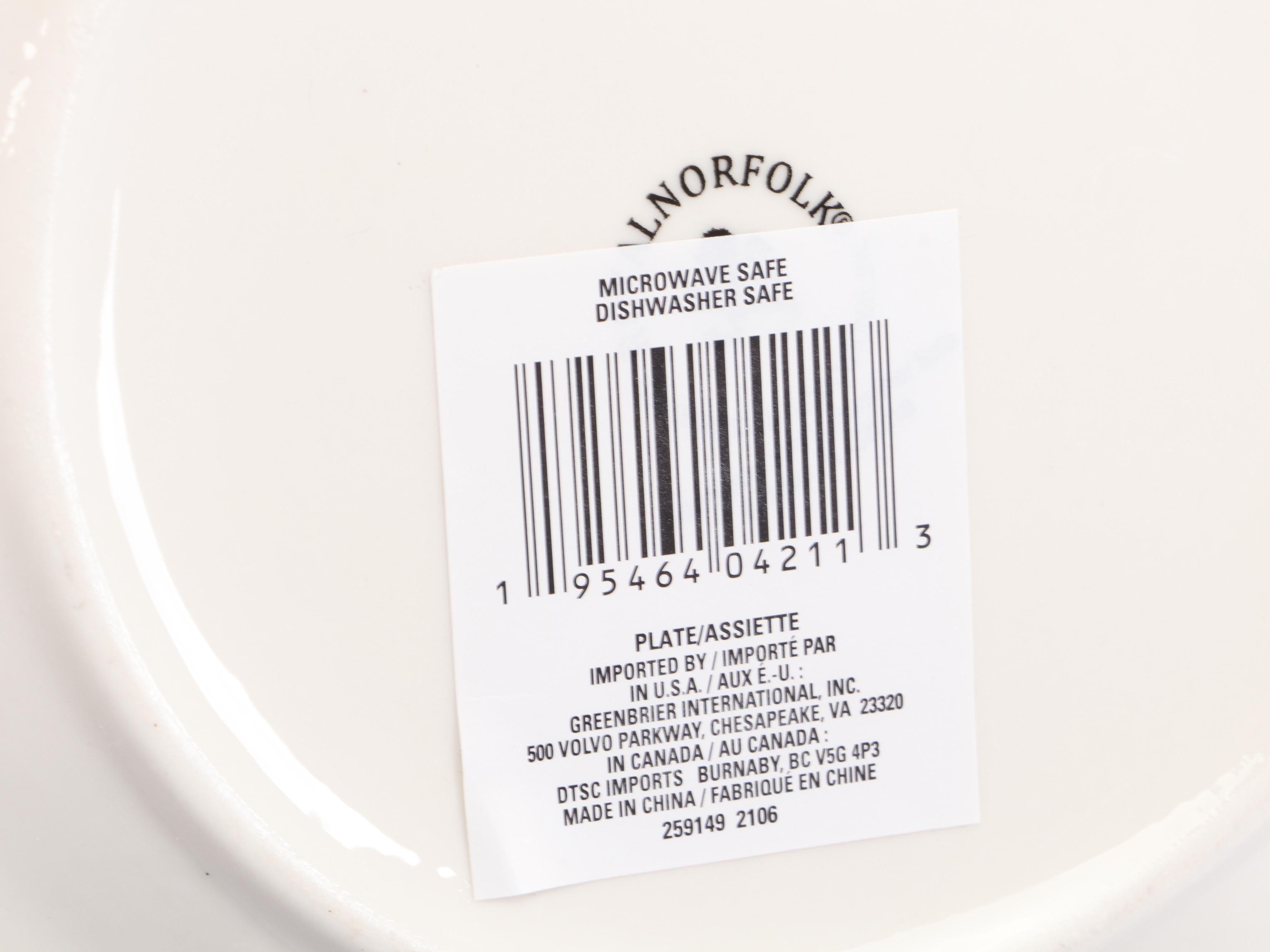 Royal Norfolk Christmas Theme Ceramic Bowls, Salad Plates and More