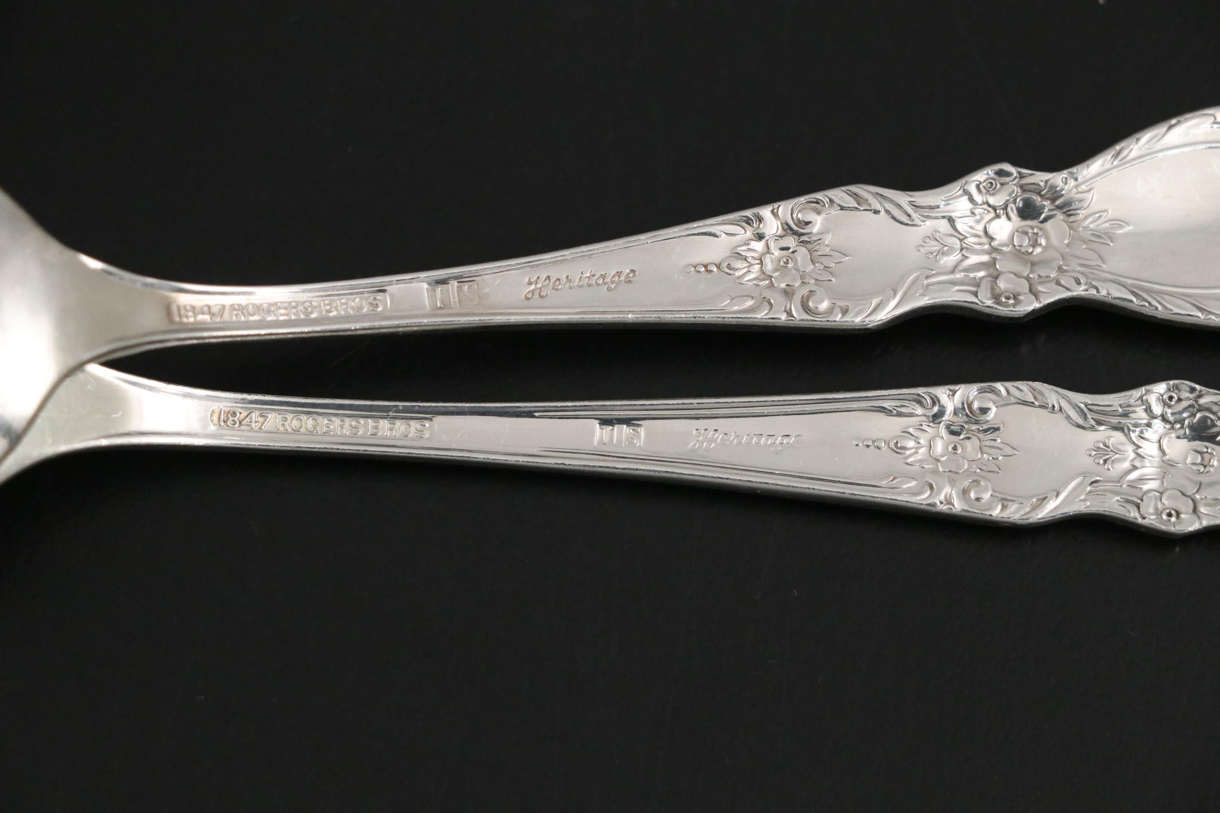International Silver Co. "Heritage" Silver Plate Flatware, 1953-1973