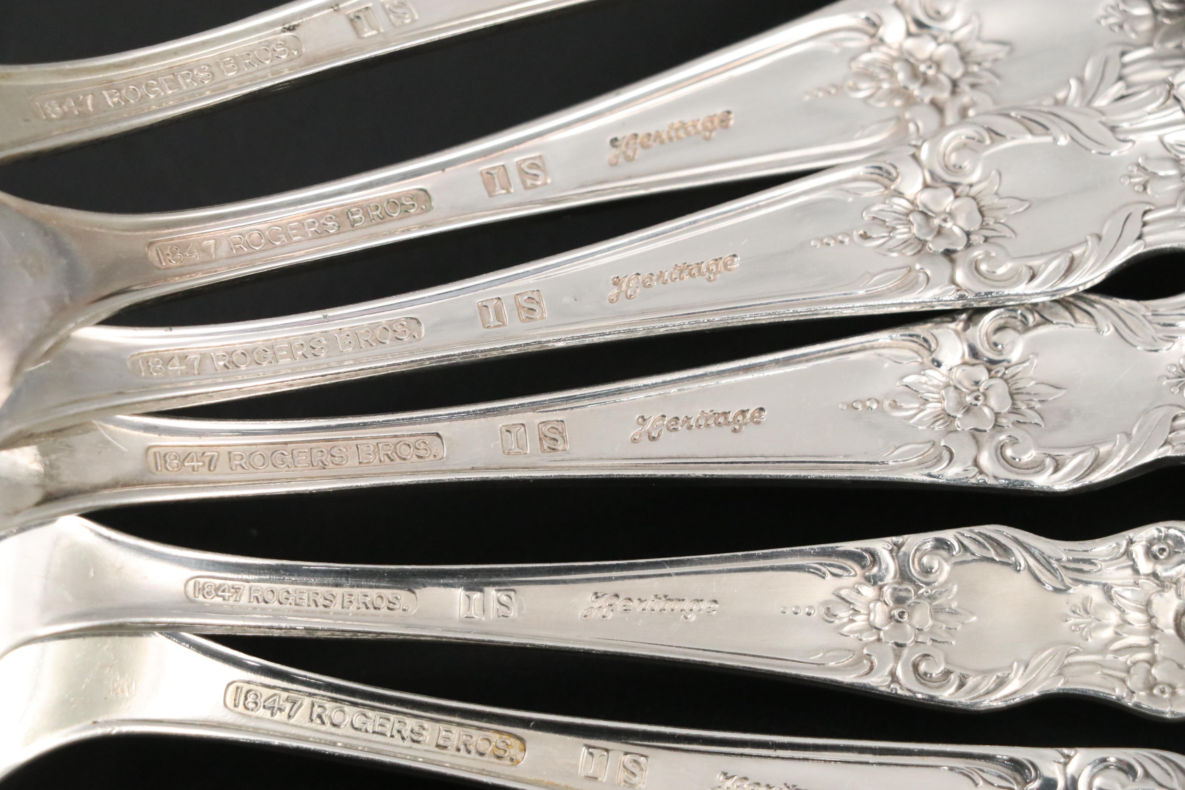 International Silver Co. "Heritage" Silver Plate Flatware, 1953-1973