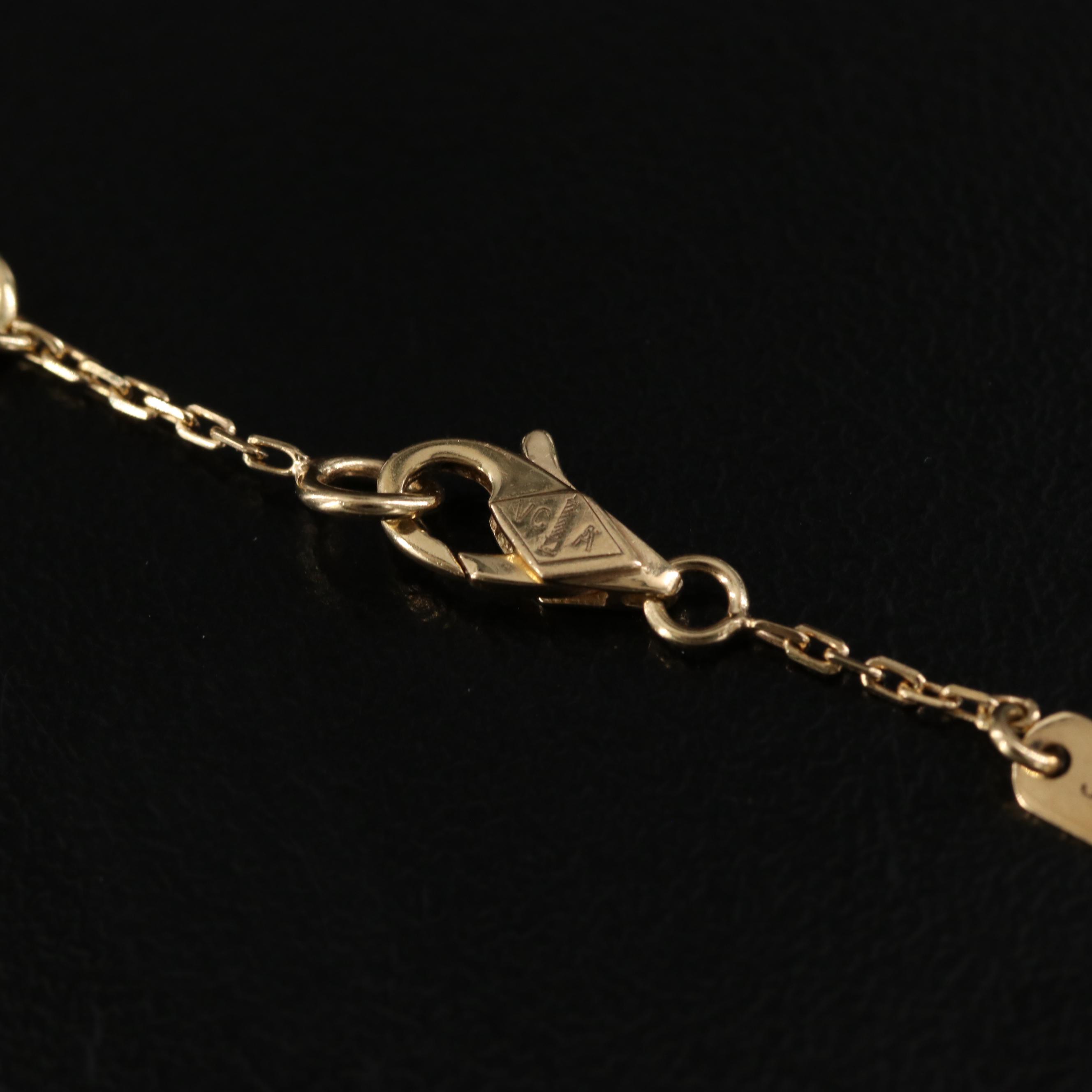 Van Cleef & Arpels Sweet Alhambra 18K Black Onyx Bracelet