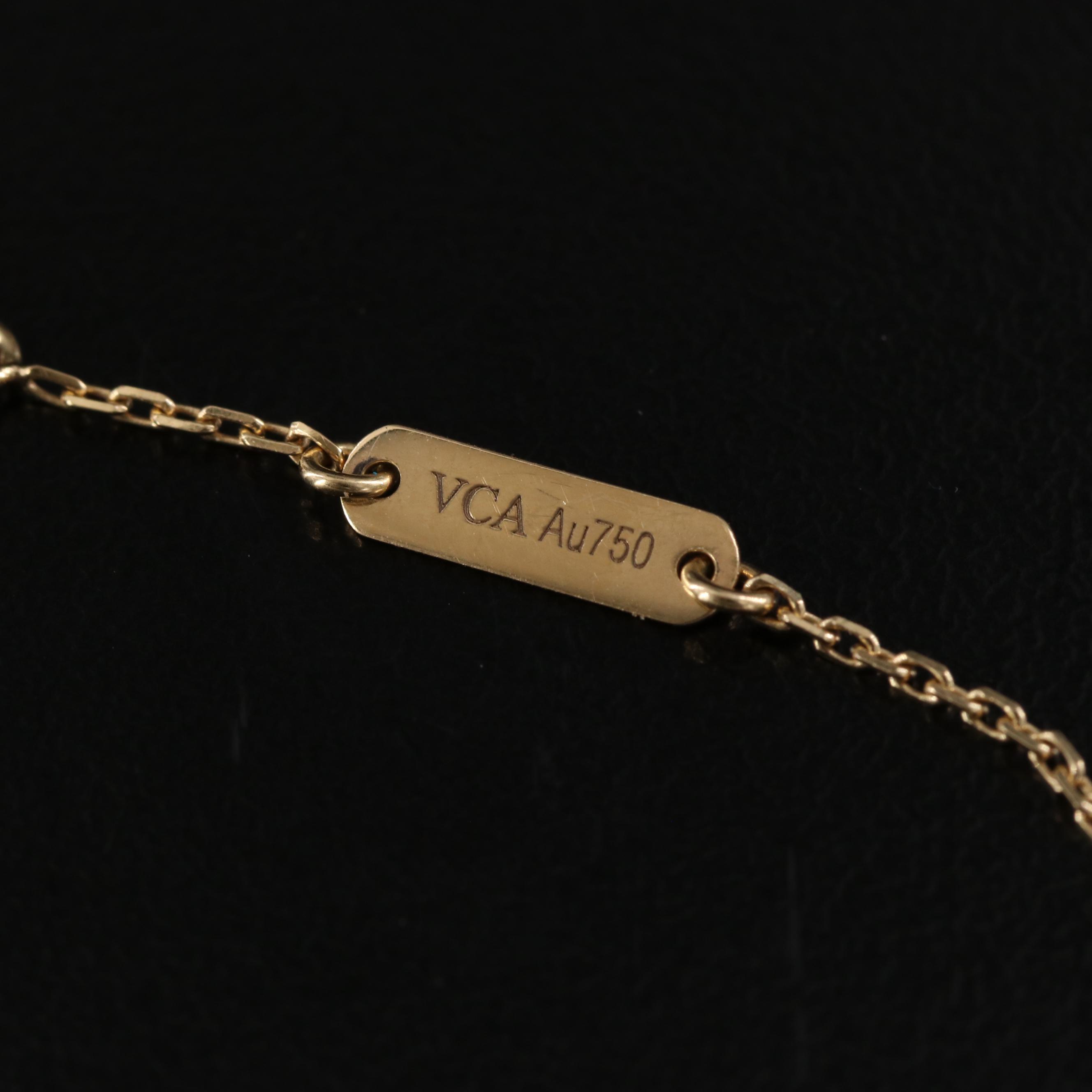 Van Cleef & Arpels Sweet Alhambra 18K Black Onyx Bracelet