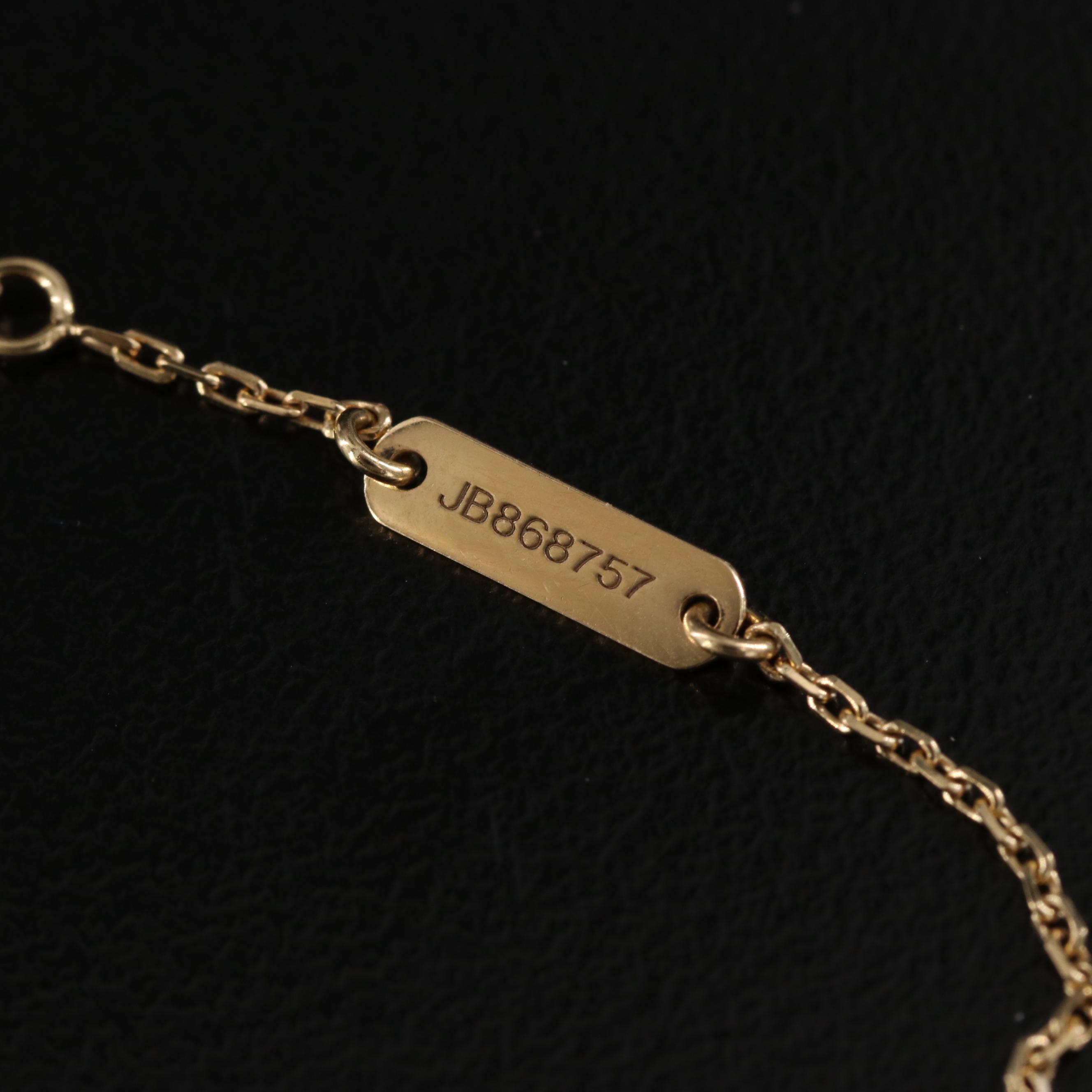 Van Cleef & Arpels Sweet Alhambra 18K Black Onyx Bracelet