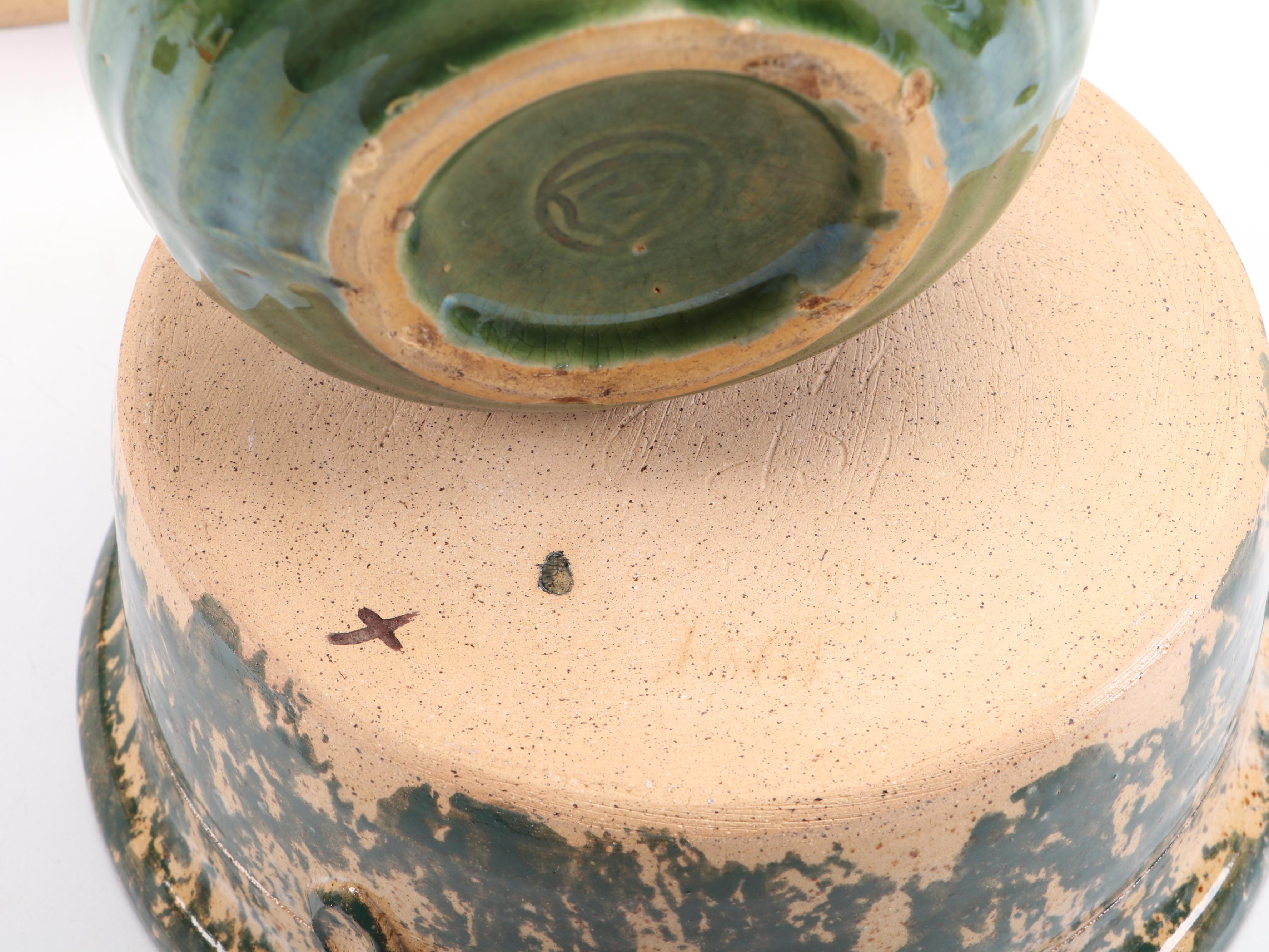McCoy Pottery Pitcher with Beaumont Brothers Plates and Other Dishes
