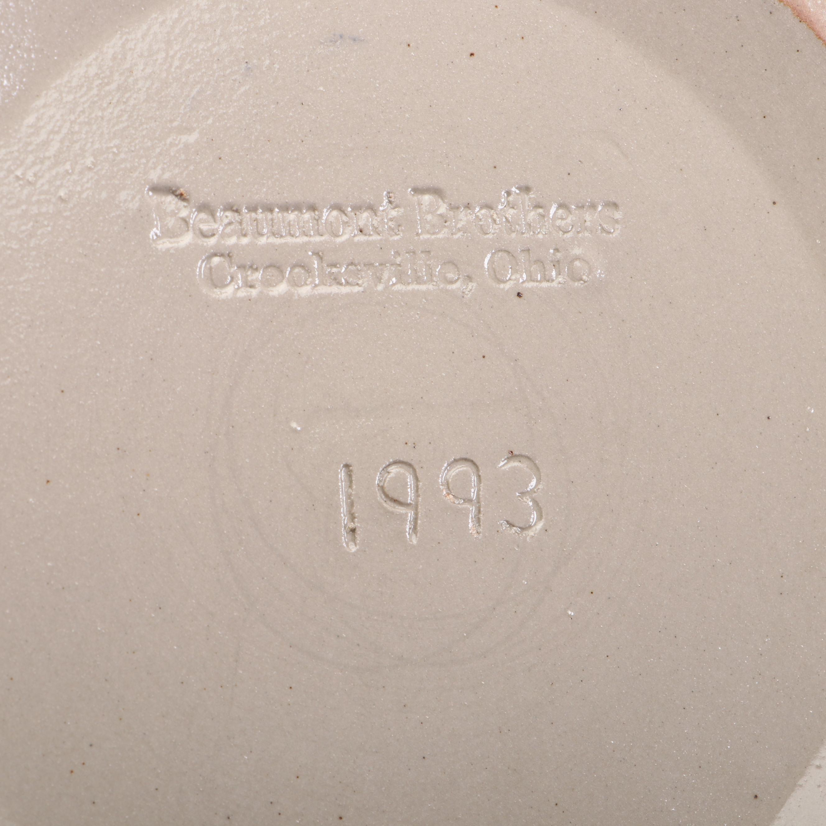 McCoy Pottery Pitcher with Beaumont Brothers Plates and Other Dishes