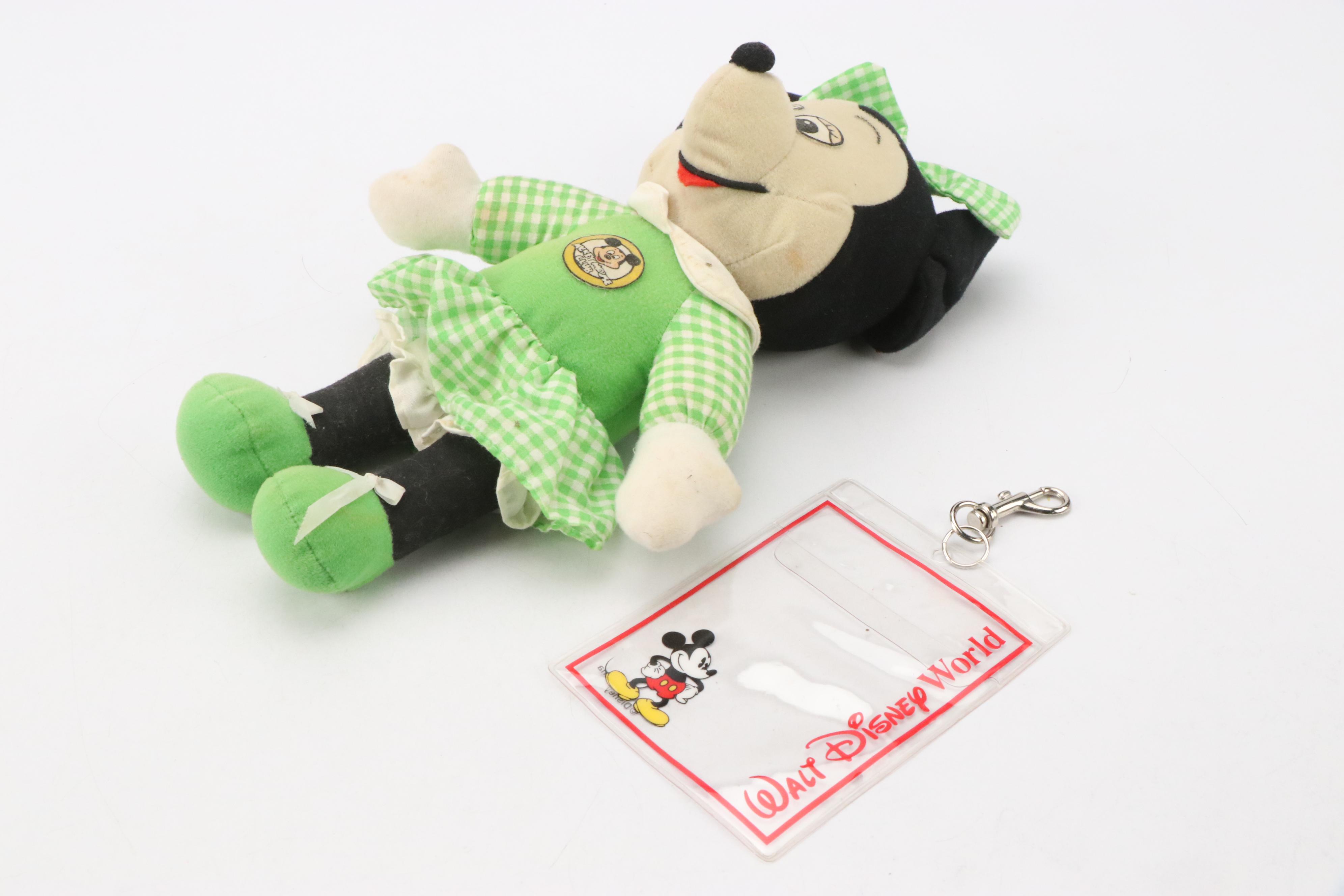 Knickerbocker "Mickey Mouse Club Minnie" Plush Toy with More Mickey Mouse Toys