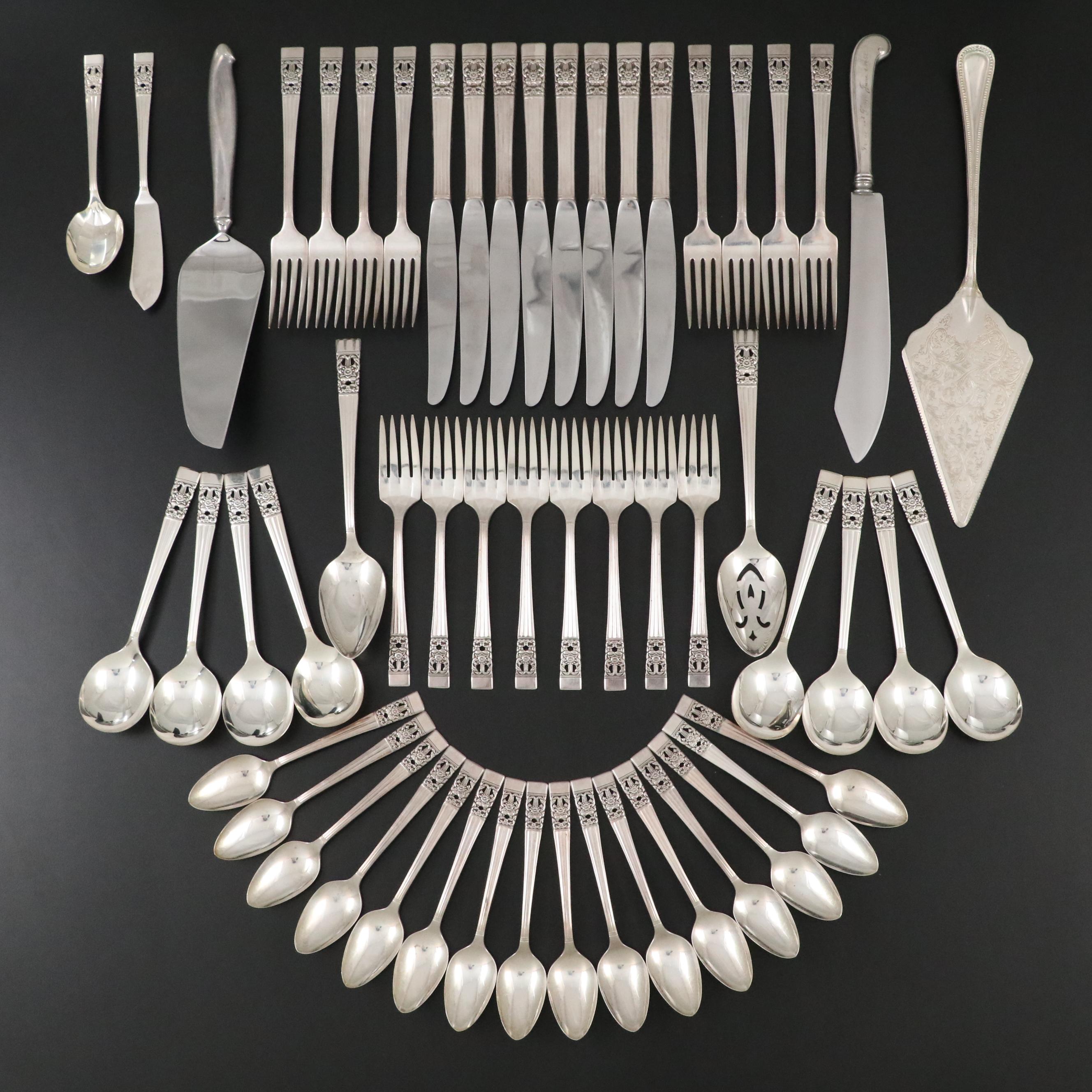 Oneida "Coronation" Community Silver Plate, Webster Sterling Knife, and More