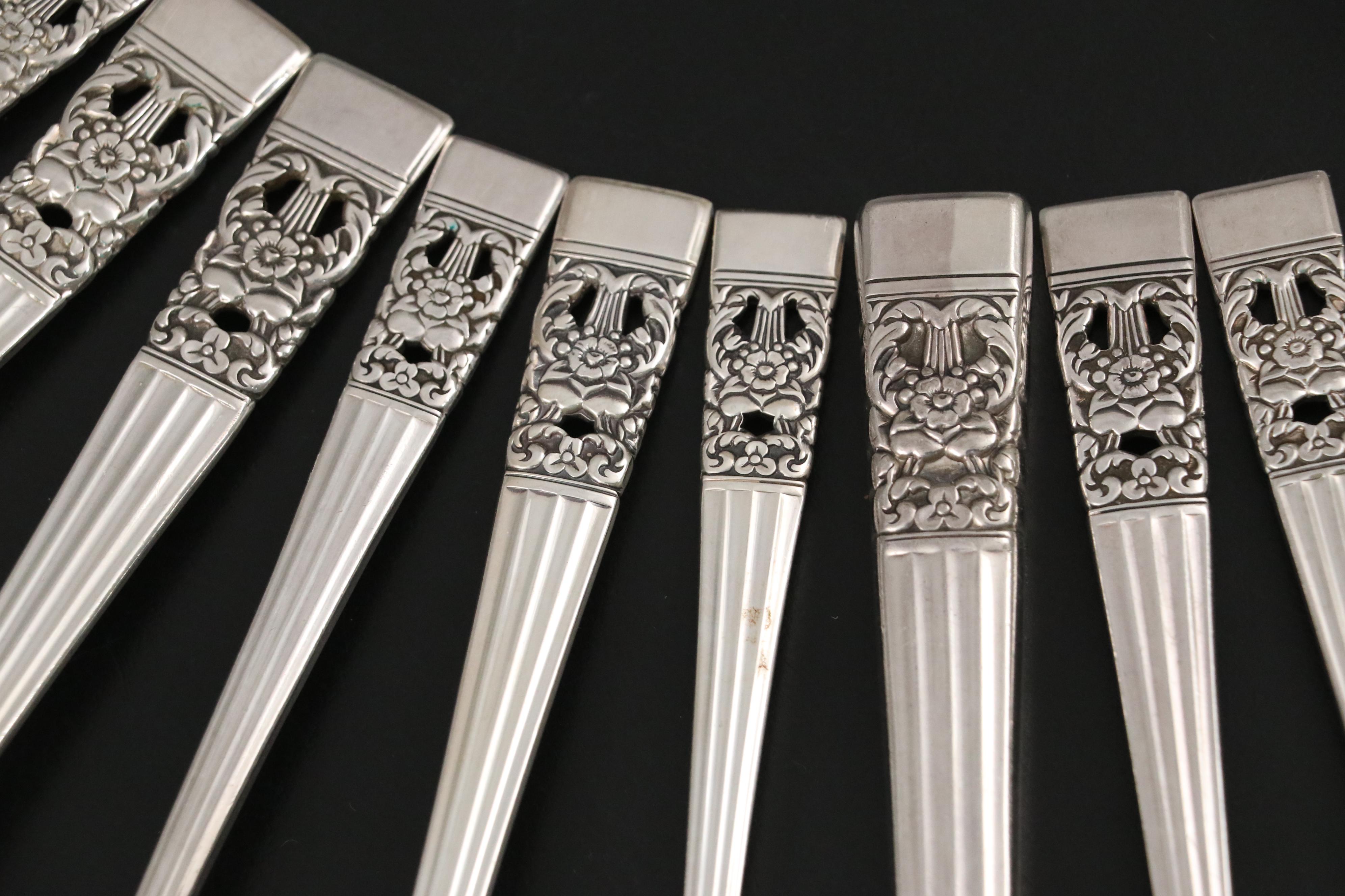 Oneida "Coronation" Community Silver Plate, Webster Sterling Knife, and More