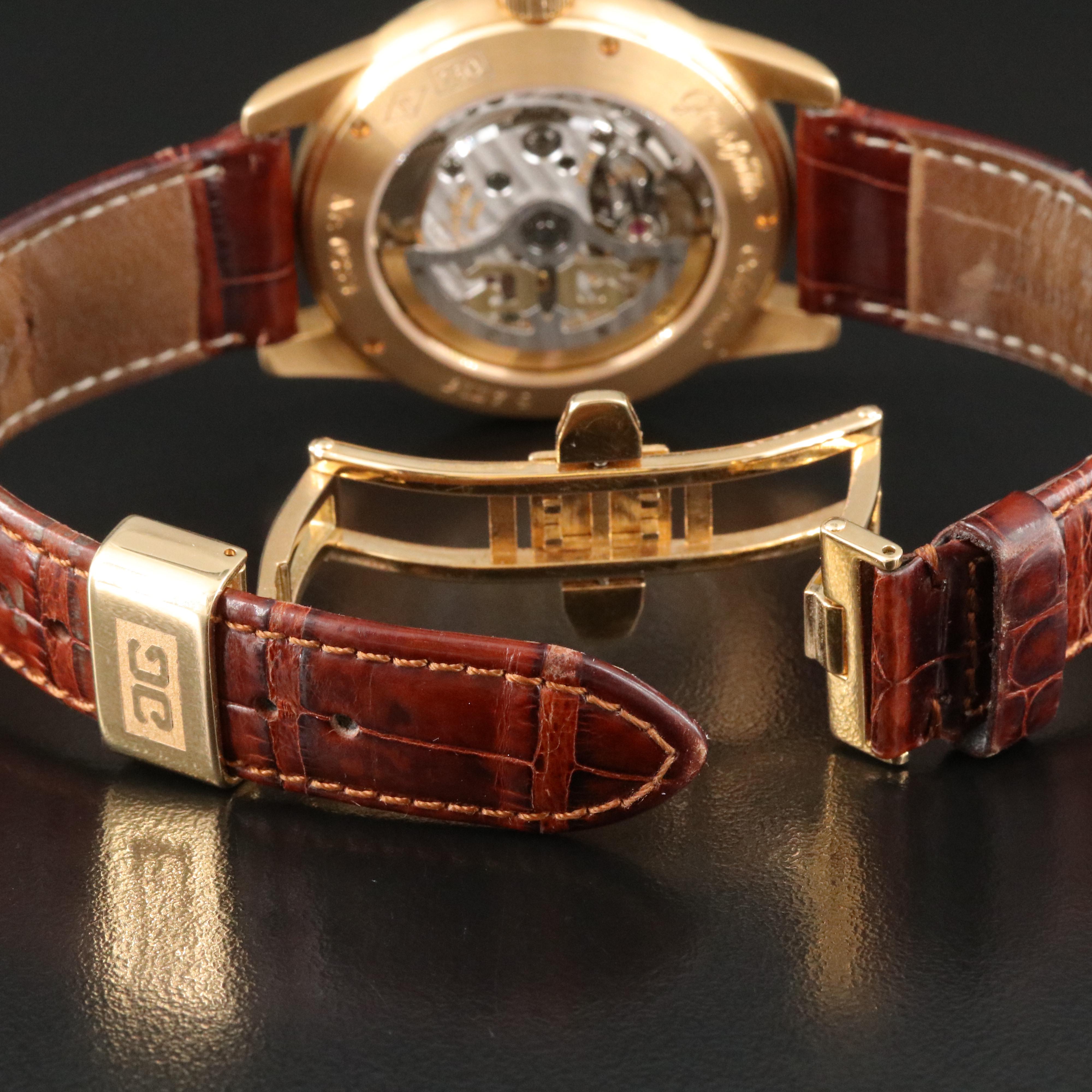 18K Glashütte Original Senator Panorama Date Moon Phase Watch