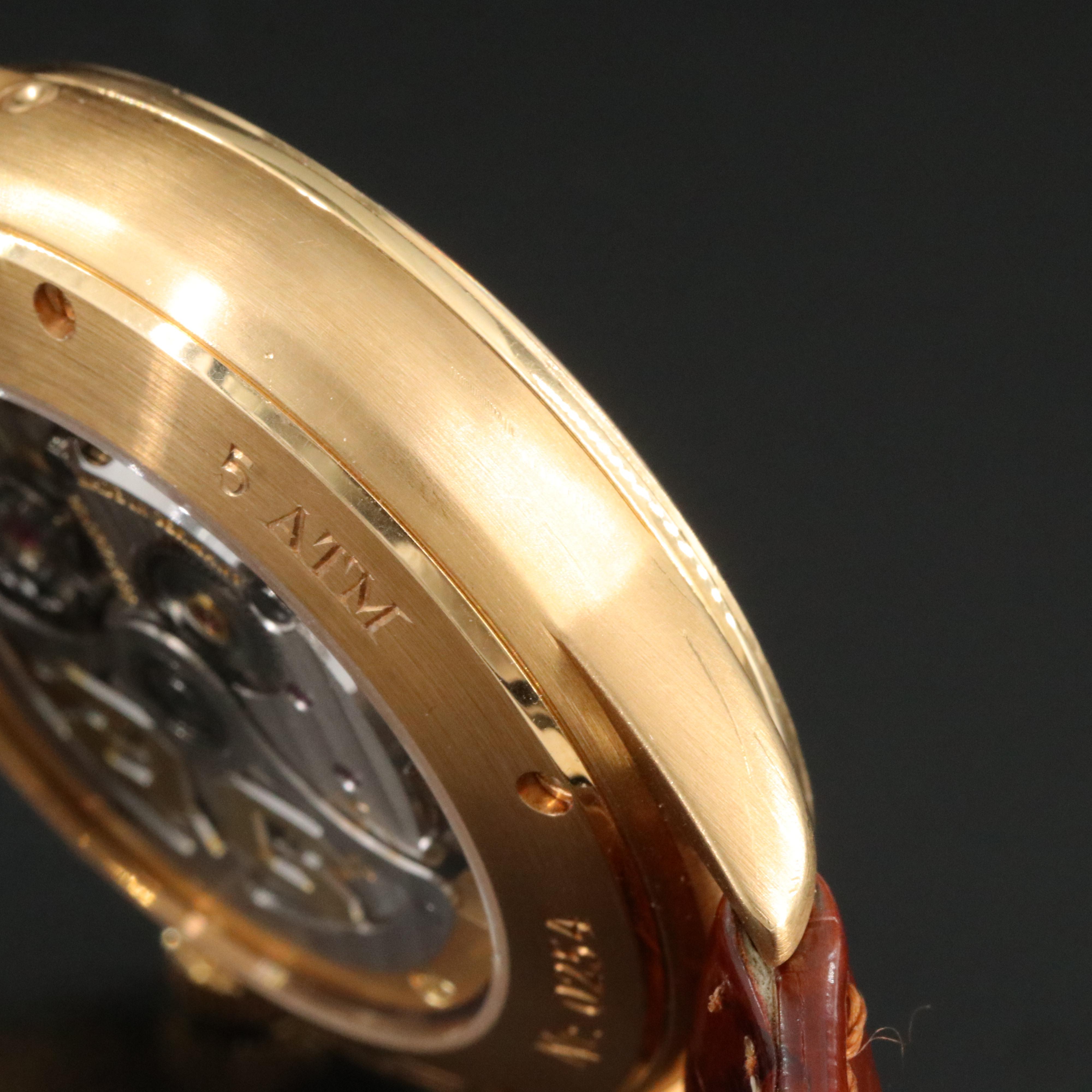 18K Glashütte Original Senator Panorama Date Moon Phase Watch