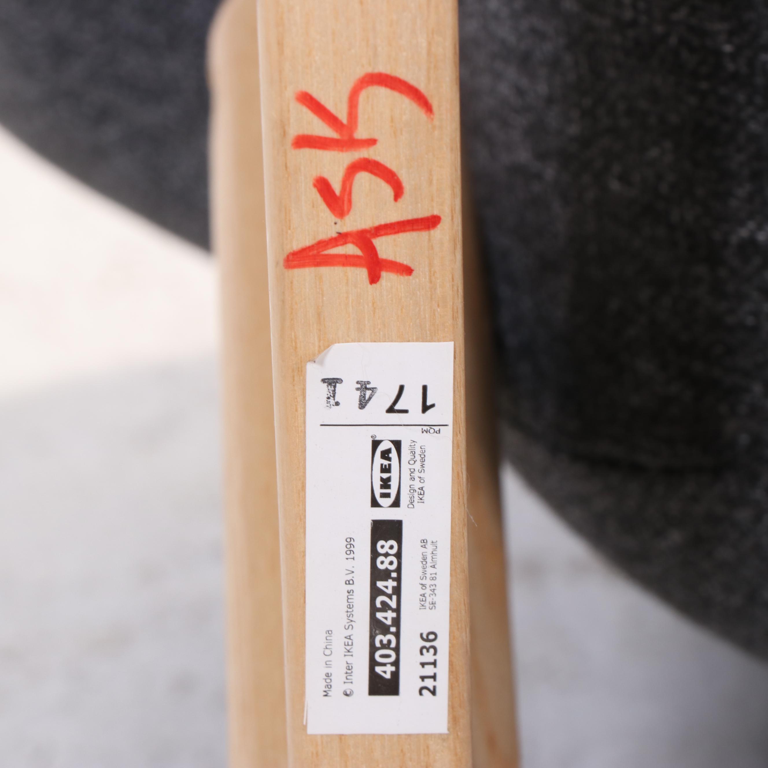 Modernist Style Lounge Chair and Storage Ottoman, Incl. IKEA "Vedbo"