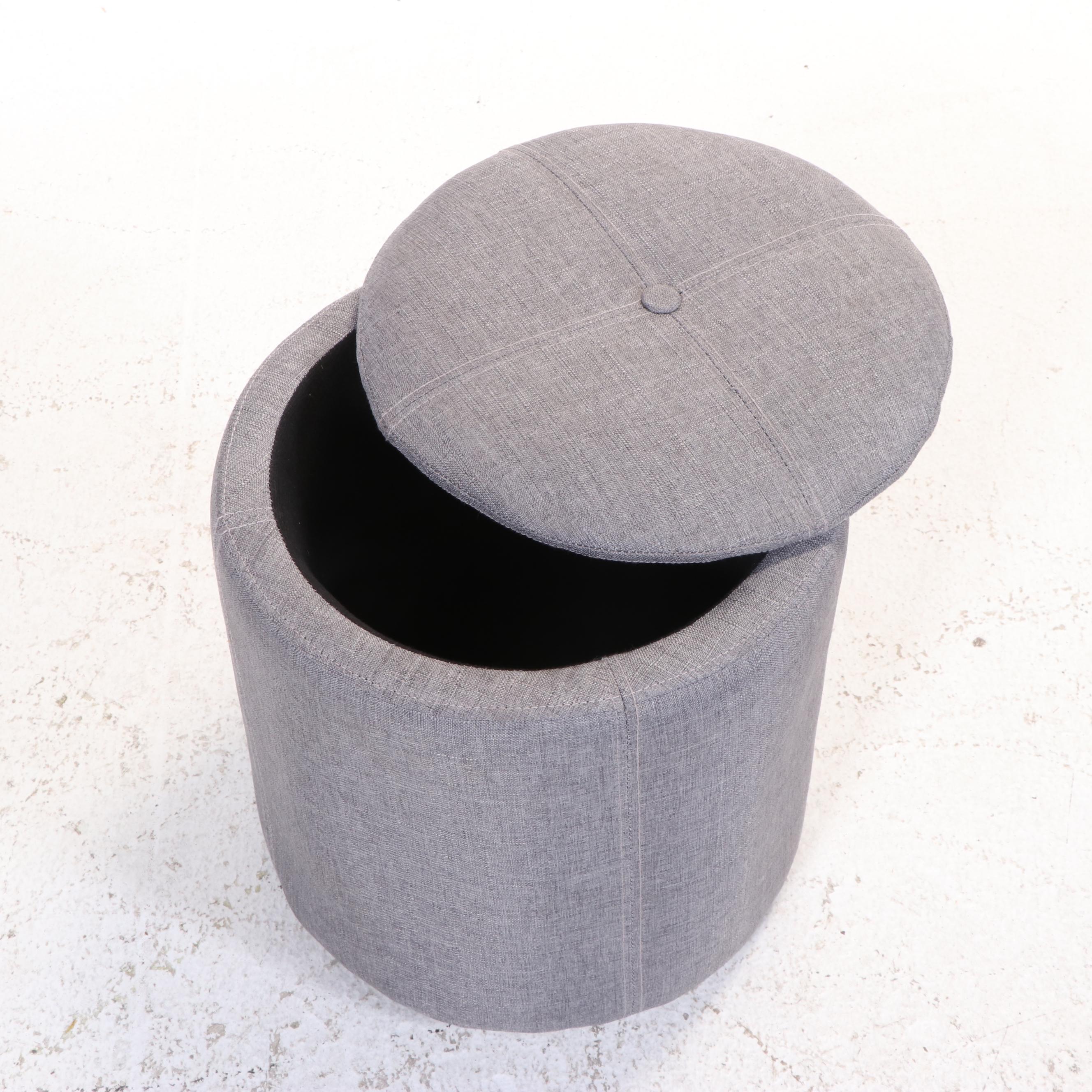 Modernist Style Lounge Chair and Storage Ottoman, Incl. IKEA "Vedbo"